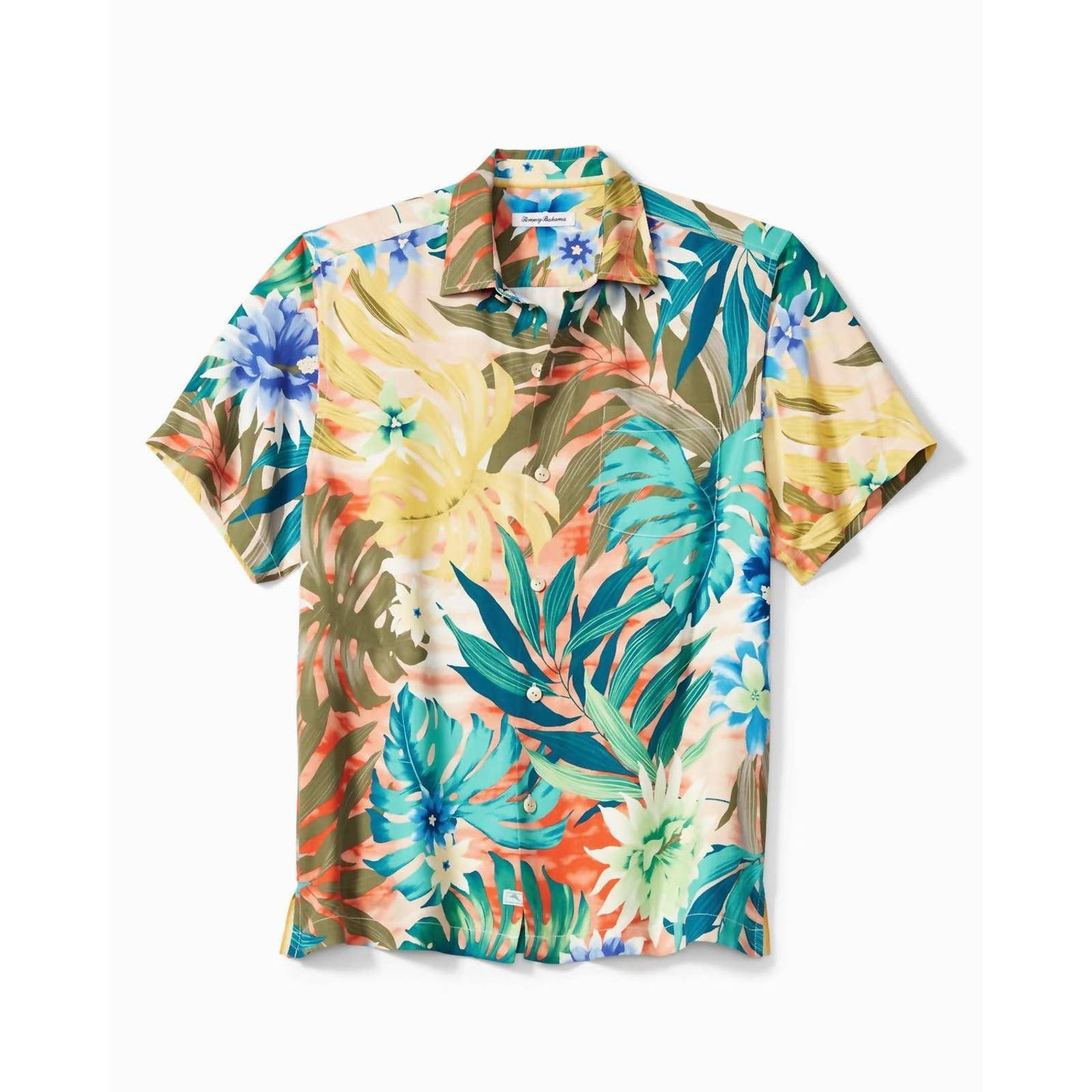 Tommy Bahama Men's Sand Linen Verde Gardens Camp Shirt - Vibrant Green - FINAL SALE