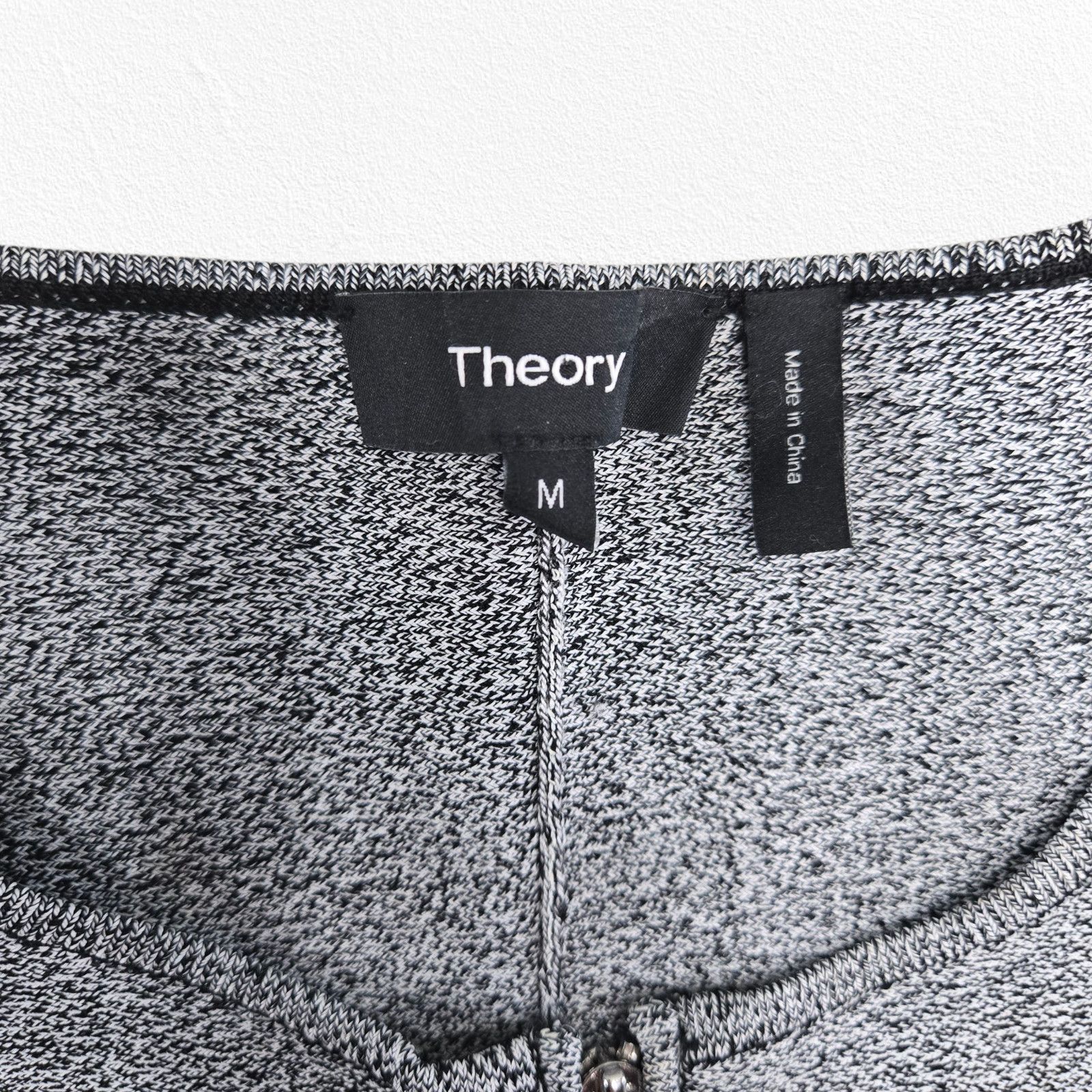 Theory Theory Peplum Zip Knit Blazer Gray Stretch Size M Size M / US 6-8 / IT 42-44 - 6 Thumbnail