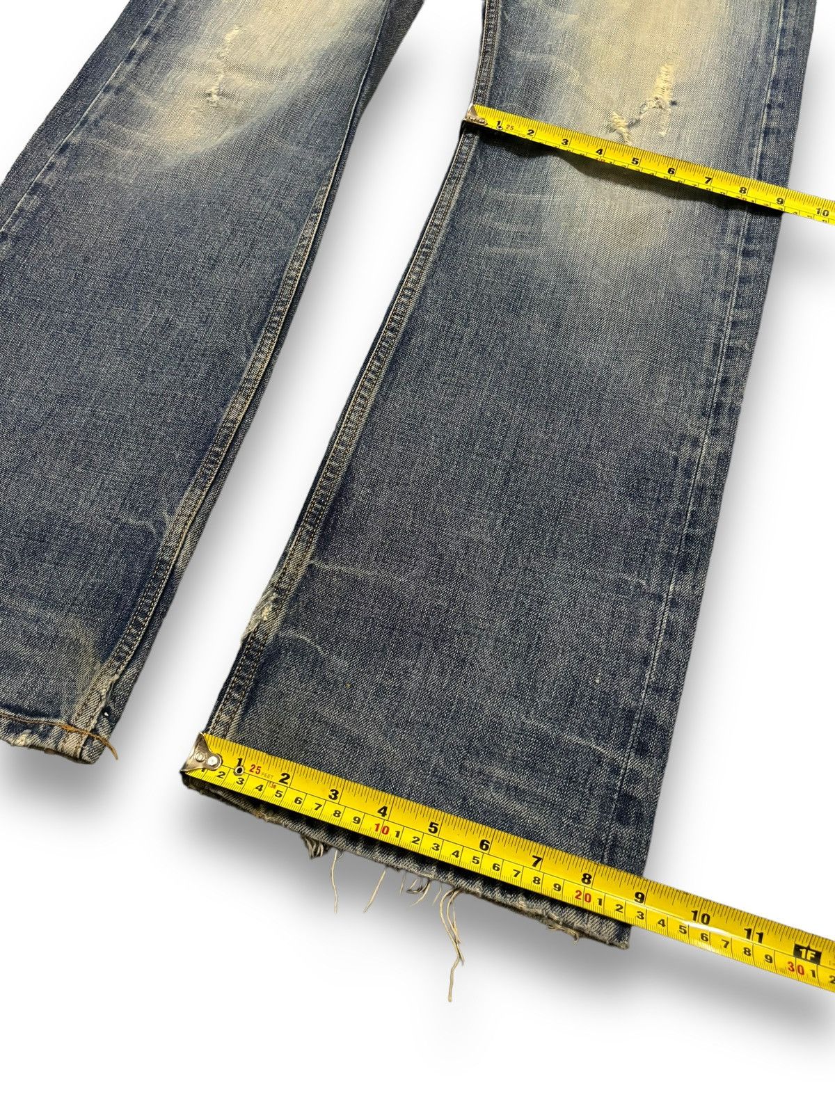 Diesel Vintage Diesel Industry Mud Wash Loose Fit Distressed Jeans Size US 34 / EU 50 - 19 Thumbnail