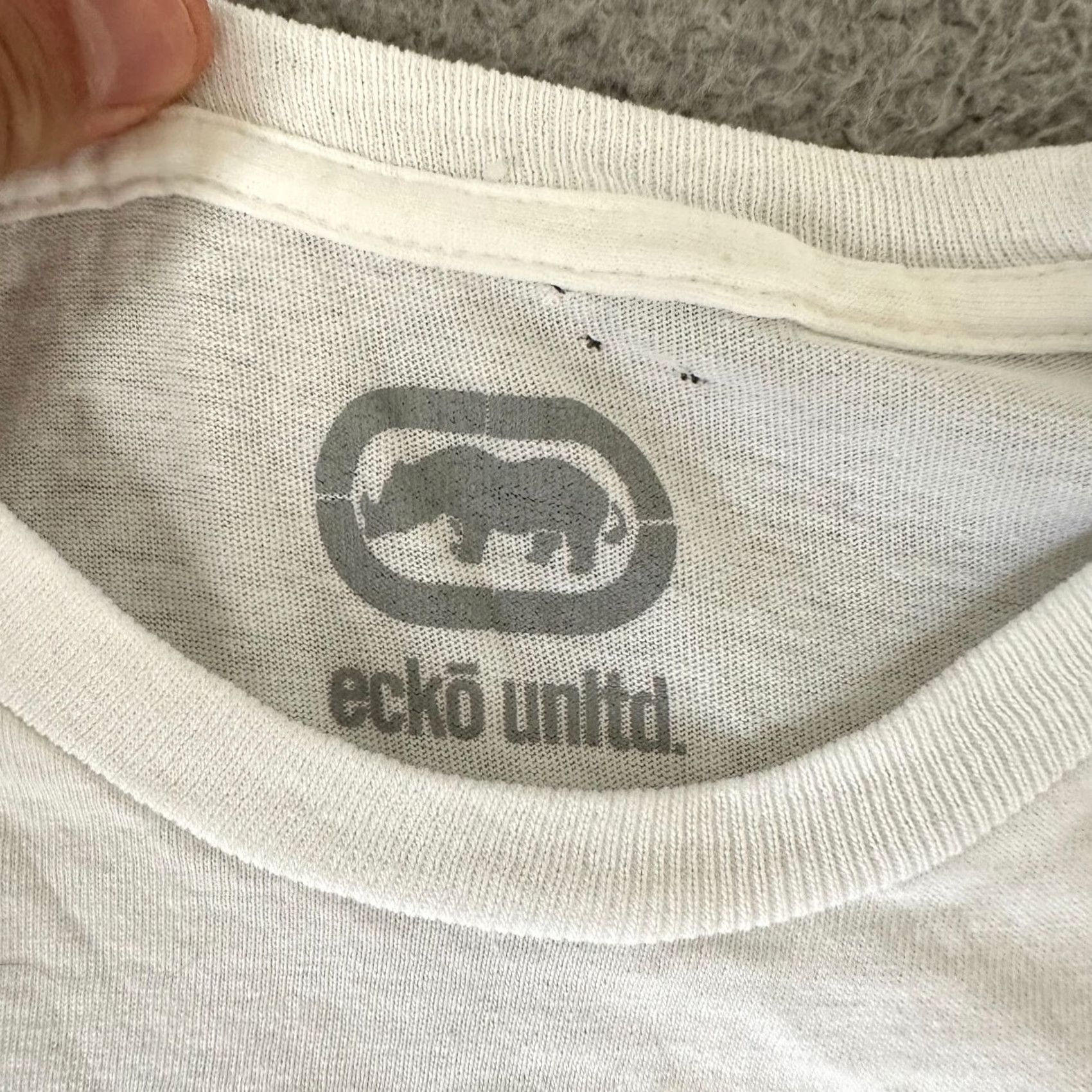 Ecko Unltd. ECKO Shirt Adult Medium White Tee Big Logo Tee Mens Size US M / EU 48-50 / 2 - 5 Thumbnail