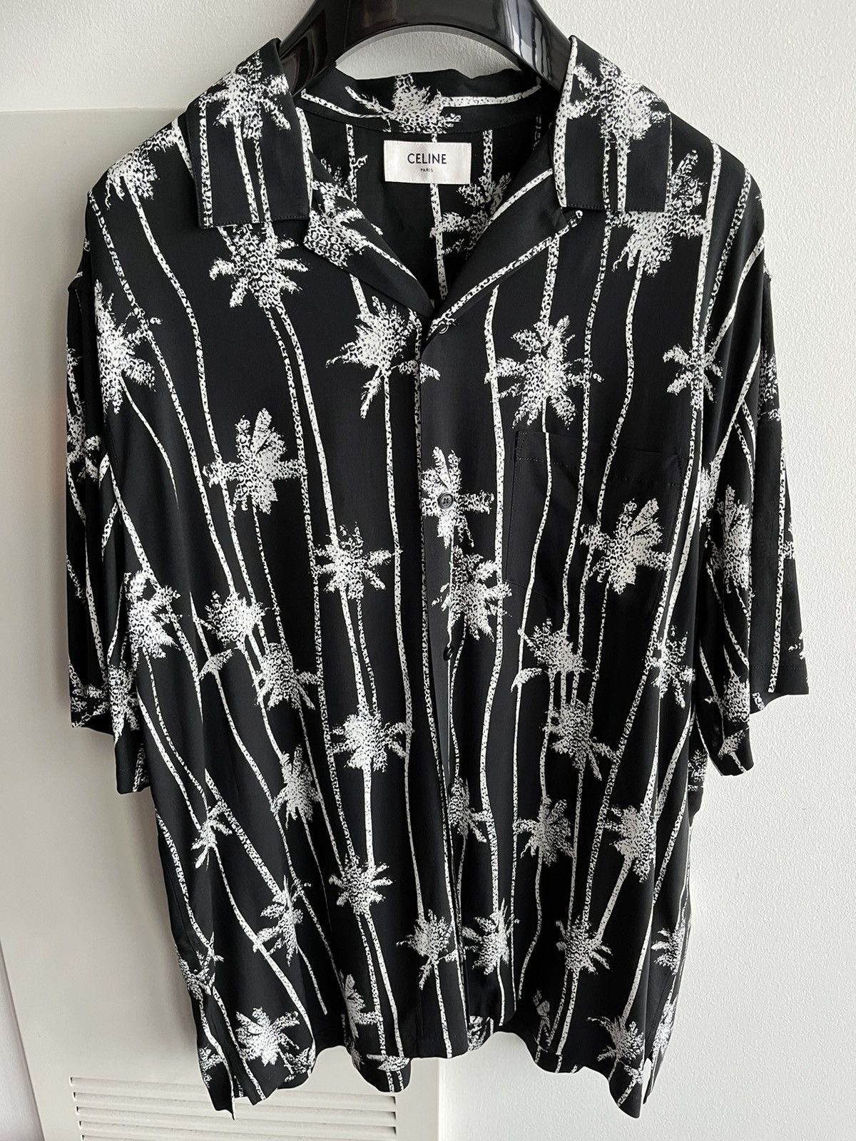 Celine × Hedi Slimane Celine by Hedi Slimane Palm Tree Shirt Brand New Size US XL / EU 56 / 4 - 11 Thumbnail