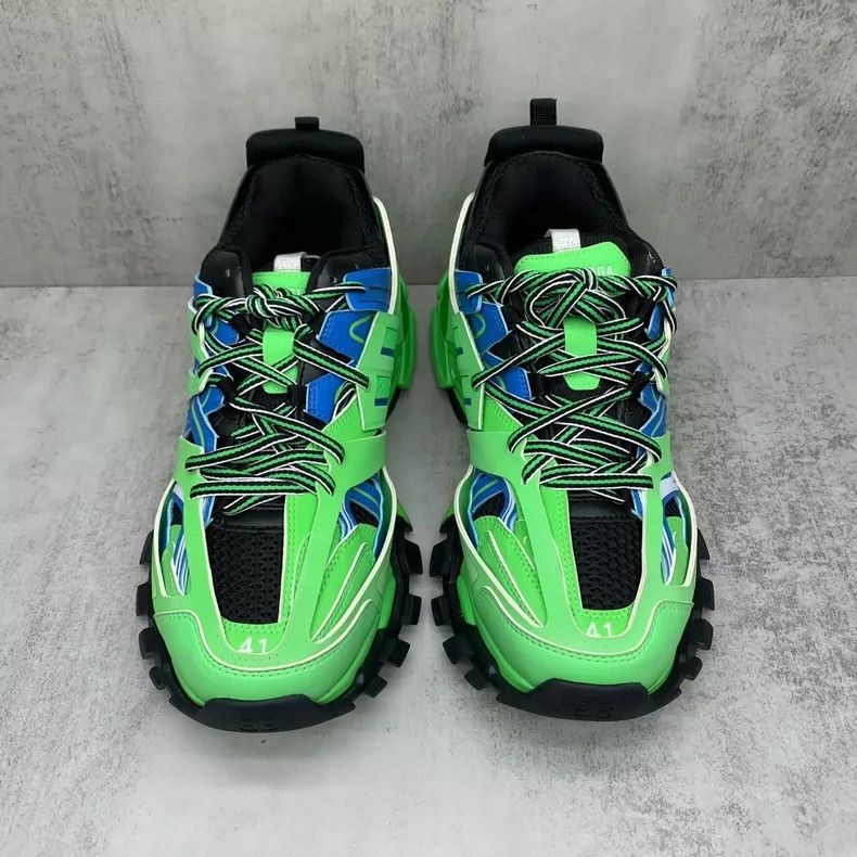 Balenciaga Balenciaga Track Sneakers Green and Black-2505 Size US 8 / EU 41 - 4 Thumbnail