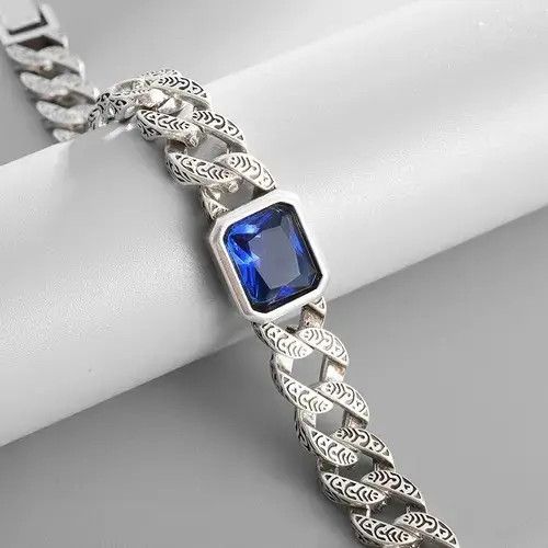 Other Zircon Stone Chain Link Bracelet Size ONE SIZE - 3 Thumbnail
