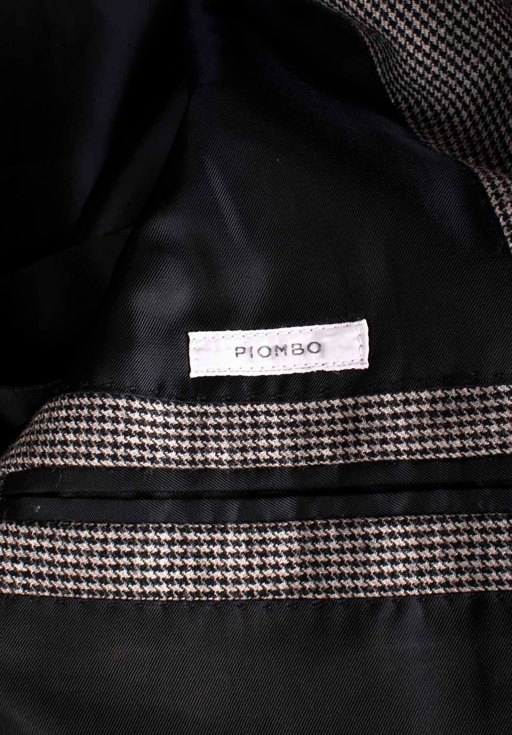 PIOMBO Piombo Check Men Suit Two Pieces Blazer Pants Size IT52/L Size 40R - 6 Thumbnail