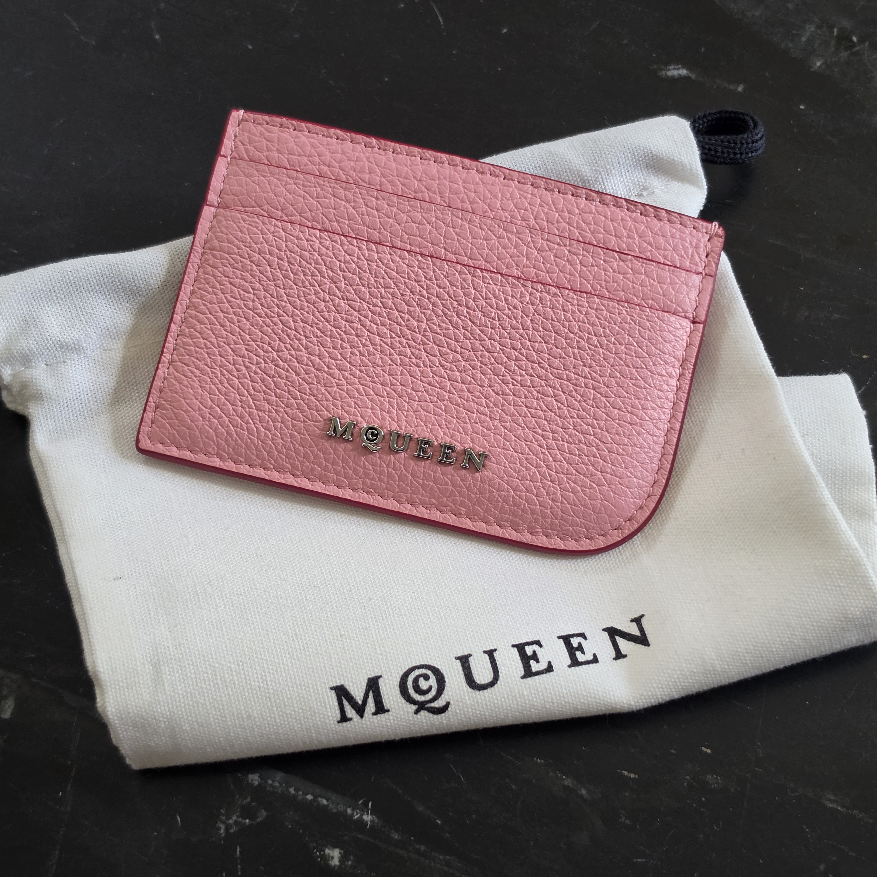 Alexander McQueen Grainy leather cardholder Size ONE SIZE - 1 Thumbnail