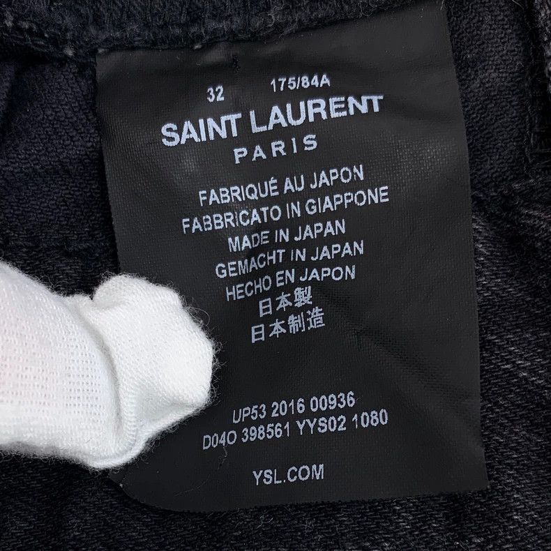 Saint Laurent Paris Saint Laurent Black ripped casual denim pants 2504-Nextarro Size US 32 / EU 48 - 8 Thumbnail
