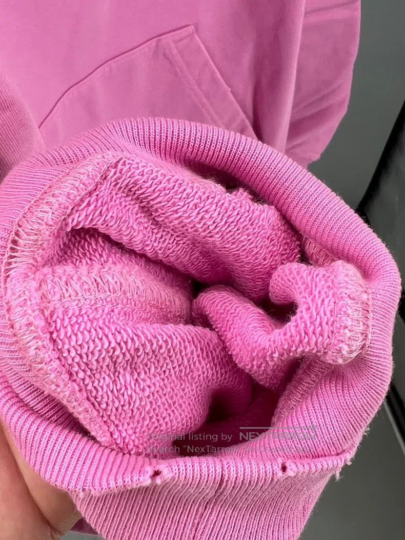 Balenciaga Balenciaga Pink Cotton Printed Hooded Sweatshirt Size US M / EU 48-50 / 2 - 4 Thumbnail