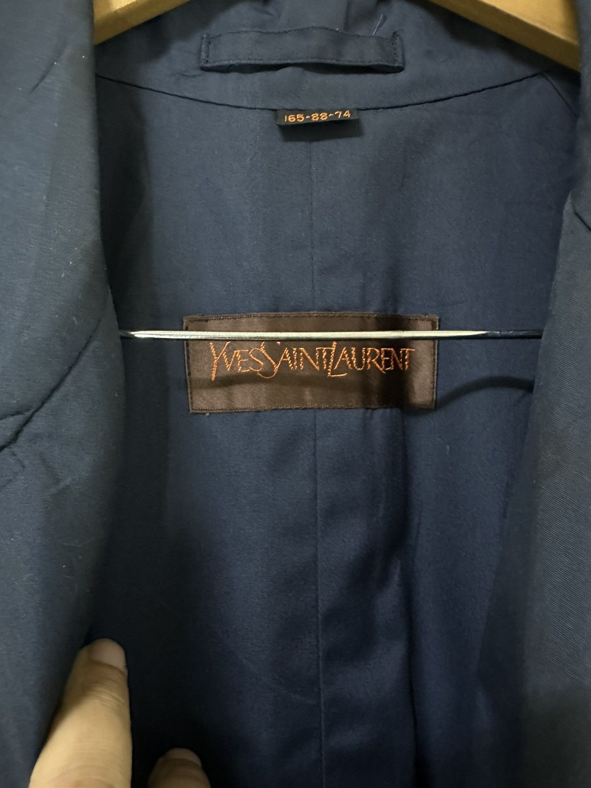 Yves Saint Laurent Yves saint laurent Trench Coat Jacket Design Navy Color Size US M / EU 48-50 / 2 - 3 Thumbnail