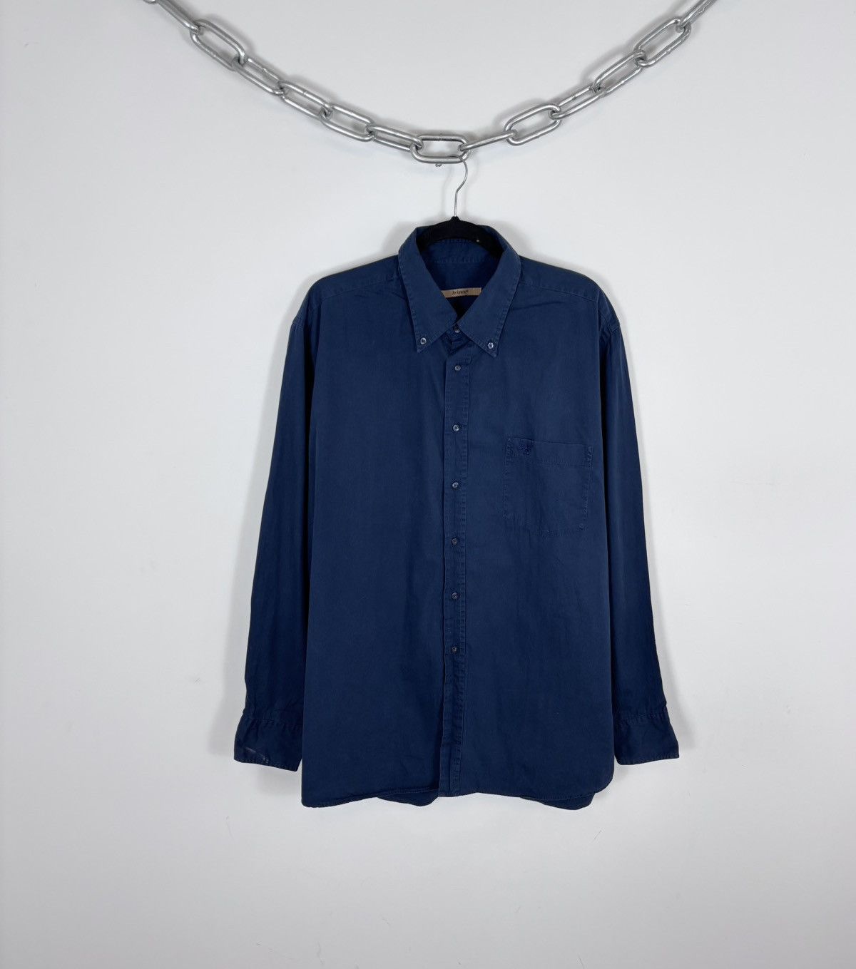 Avirex Vintage Avirex USA Navy Blue Button Up Long Sleeve Shirt Size US XXL / EU 58 / 5 - 1 Thumbnail