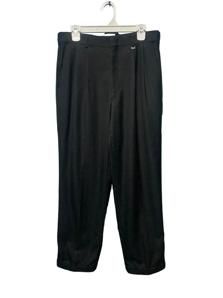 Balmain 2000s BALMAIN PARIS pleated baggy trouser dark grey Size US 30 / EU 46 - 2 Thumbnail