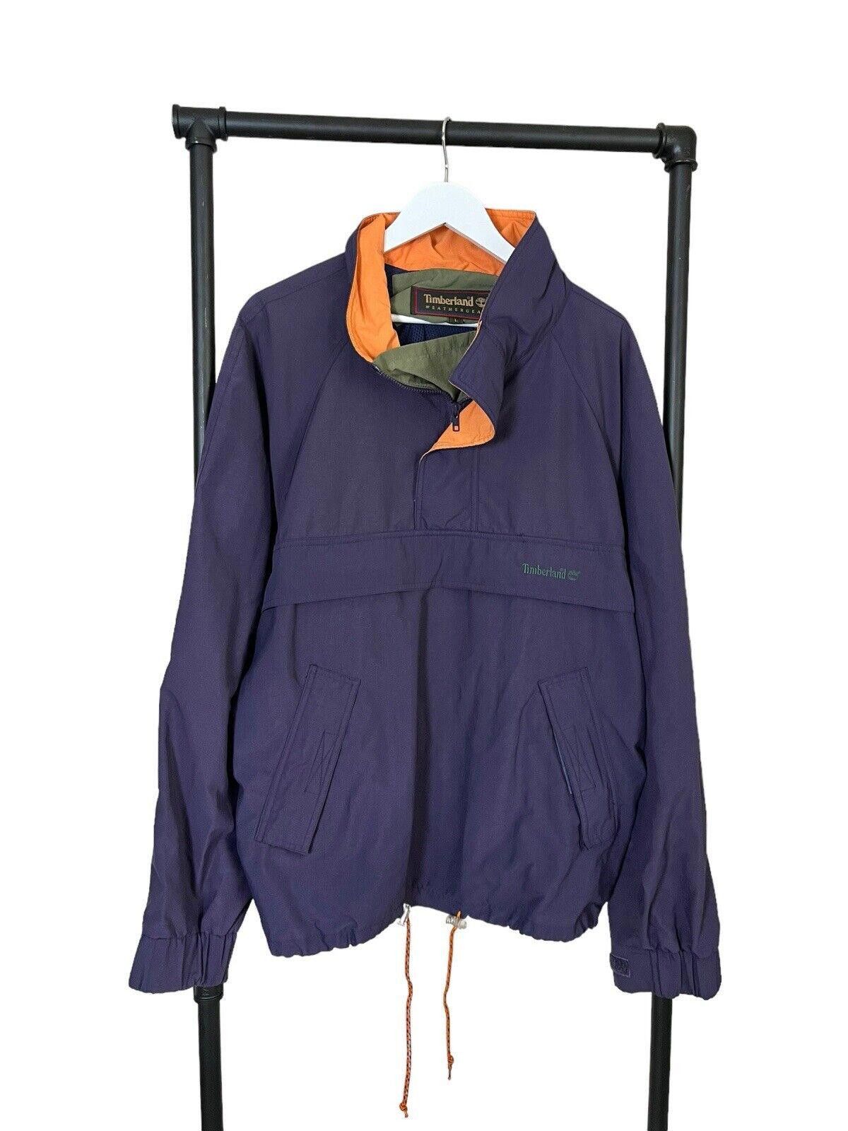 ジャケット・アウター old Timberland nylon anorak purple color Timberland × Vintage 90s Timberland Nylon Anorak Jacket Large Fall