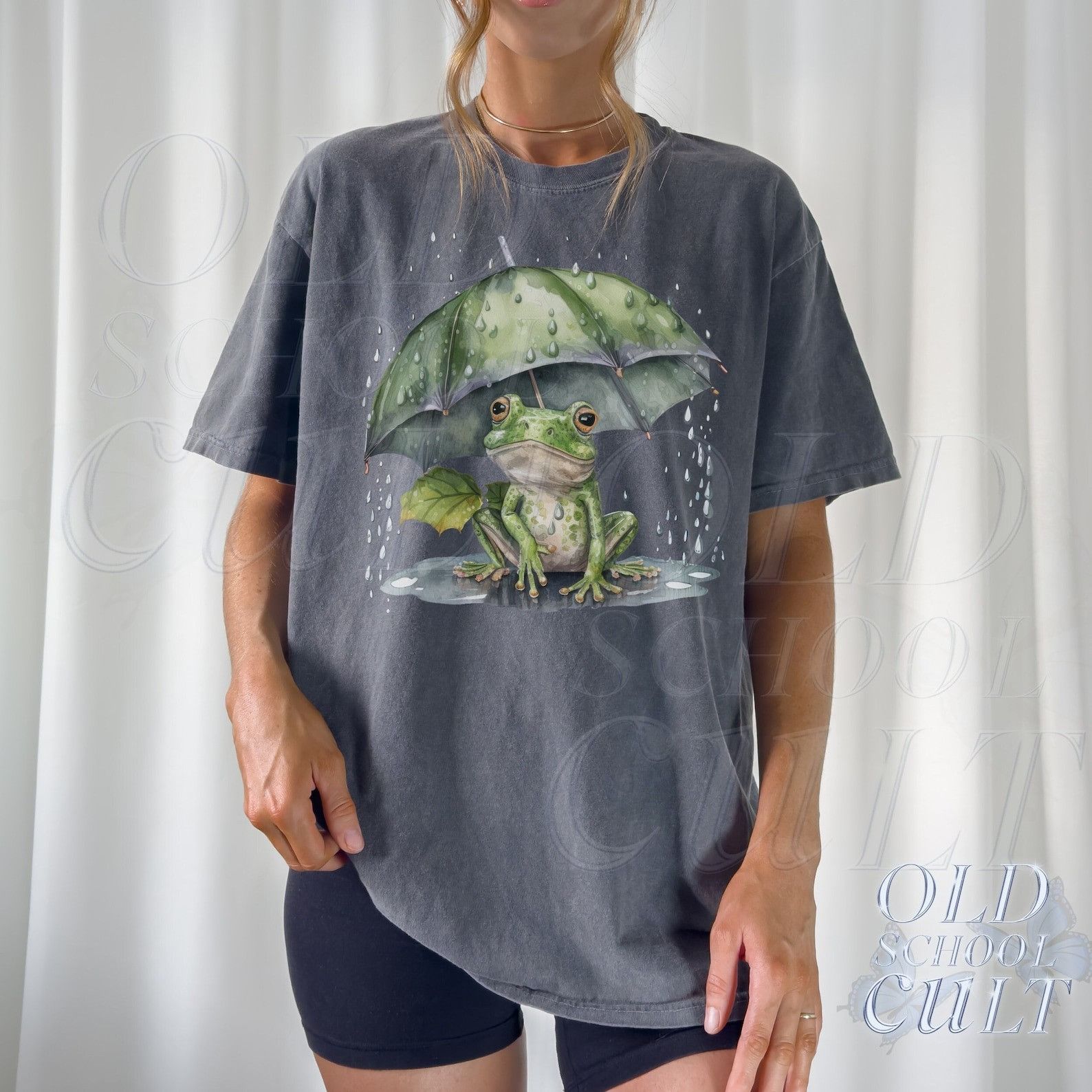 The Unbranded Brand Frog 90s Retro Comfort Colors Shirt Size US M / EU 48-50 / 2 - 1 Thumbnail