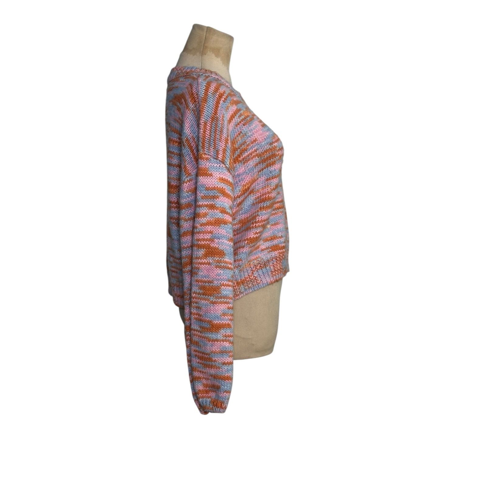 Shein Shein pink blue orange stripes sweater size Small Size XS / US 0-2 / IT 36-38 - 6 Thumbnail