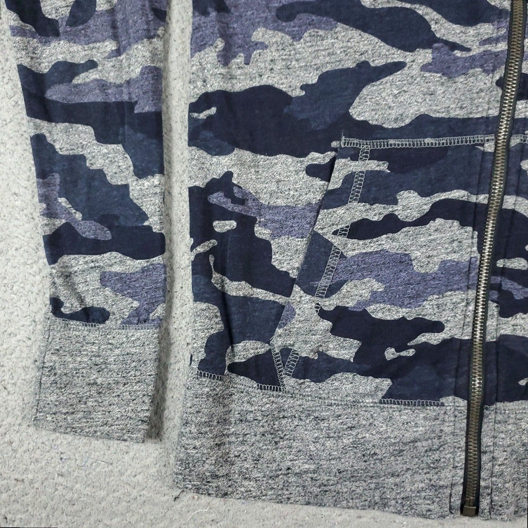 Nike Nike Womens Small Blue Camouflage Full Zip Up Hoodie Sweatshirt Swoosh Size S / US 4 / IT 40 - 4 Thumbnail