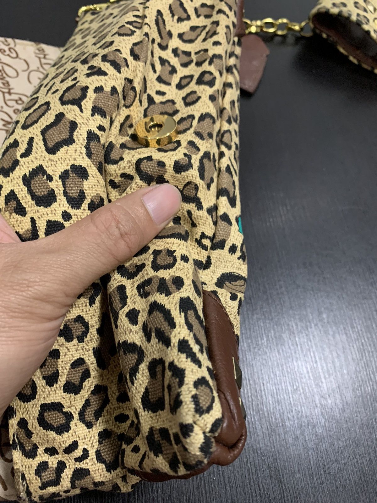 Ed Hardy Ed Hardy Clutches Love Eternal Leopard Print Size ONE SIZE - 9 Thumbnail