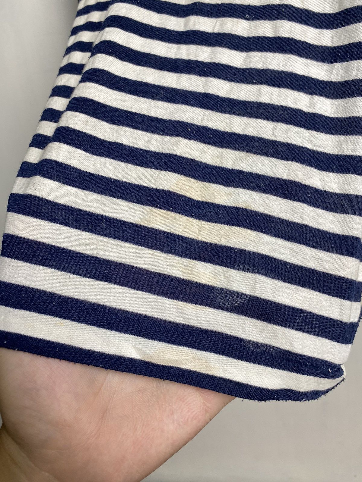Y's × Y's for Men × Yohji Yamamoto Yohji Yamamoto Regulation Striped Sample Tshirt Size US M / EU 48-50 / 2 - 6 Thumbnail