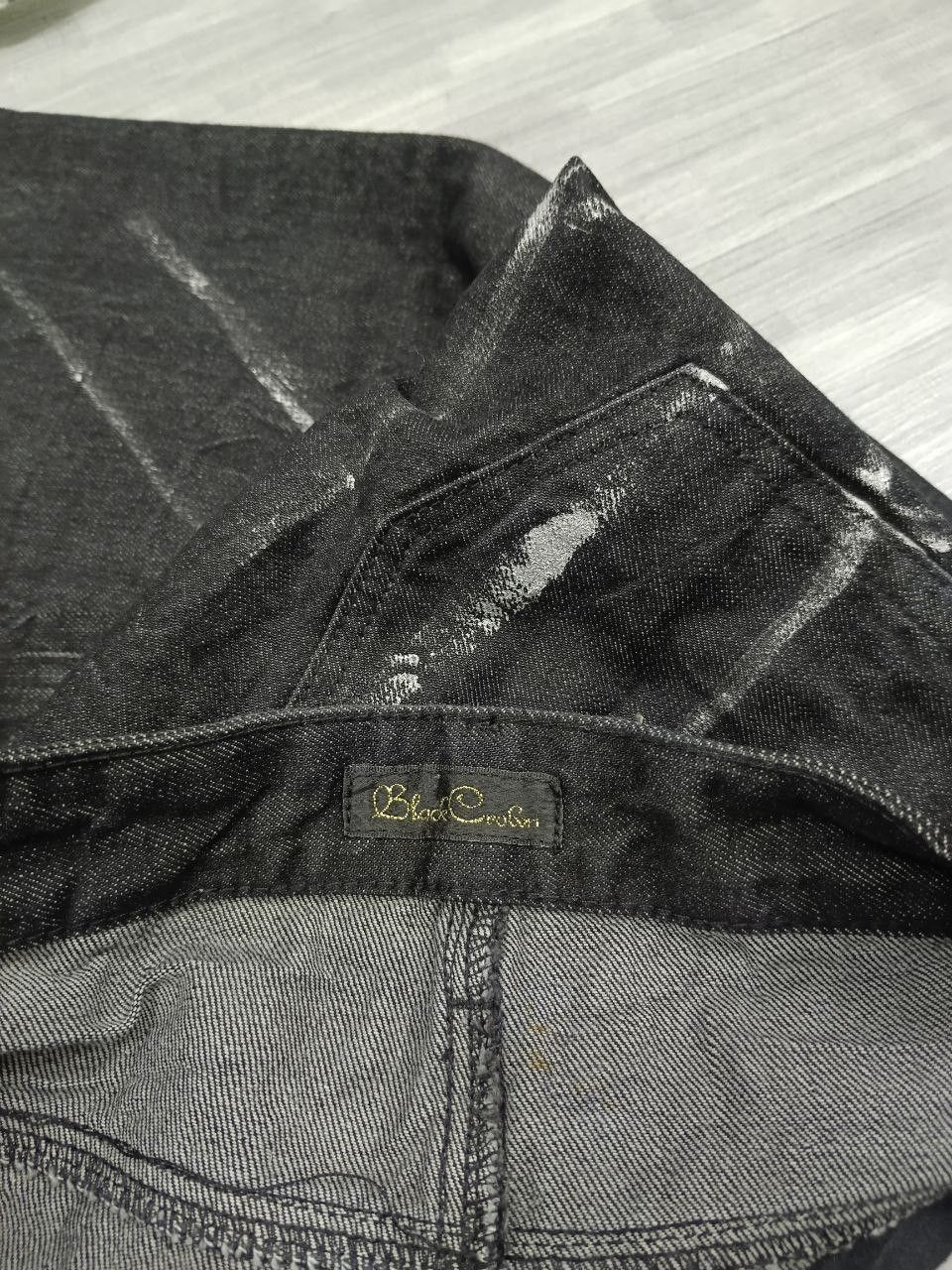 Japanese Brand FLARE BLACK CROWN SPLATTED DENIM PANTS Size US 33 - 8 Thumbnail