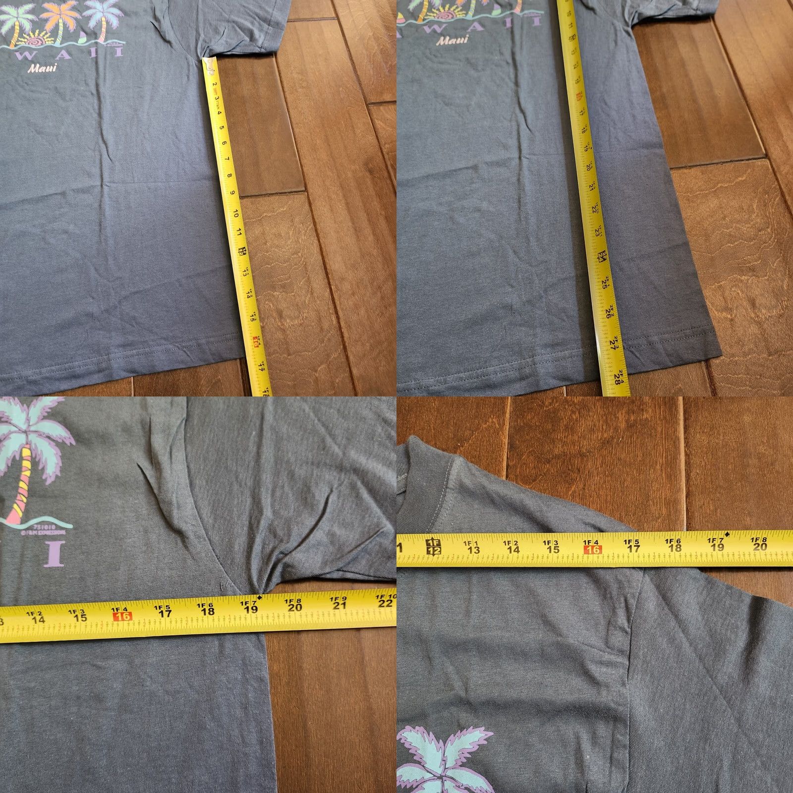 Basic Editions Hawaii Maui Palm Tree Blue Men's Shirt - Size M Size US M / EU 48-50 / 2 - 8 Thumbnail