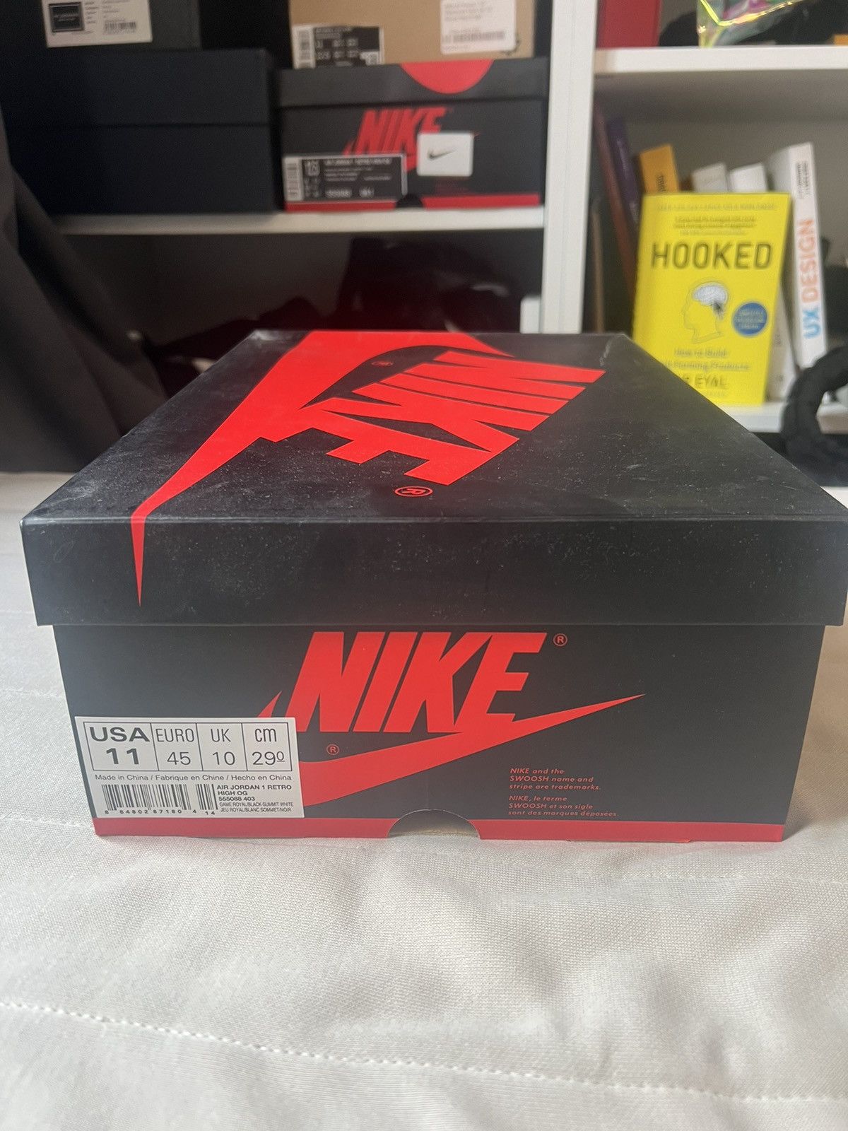 Jordan Brand × Nike Nike Jordan 1 Retro High Game royal Size US 11 / EU 44 - 5 Thumbnail