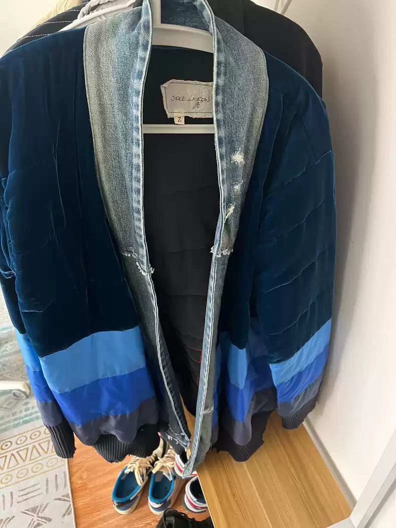 Greg Lauren Greg Lauren Greg Lauren Velvet Patchwork Jacket-2507 Size US M / EU 48-50 / 2 - 1 Thumbnail