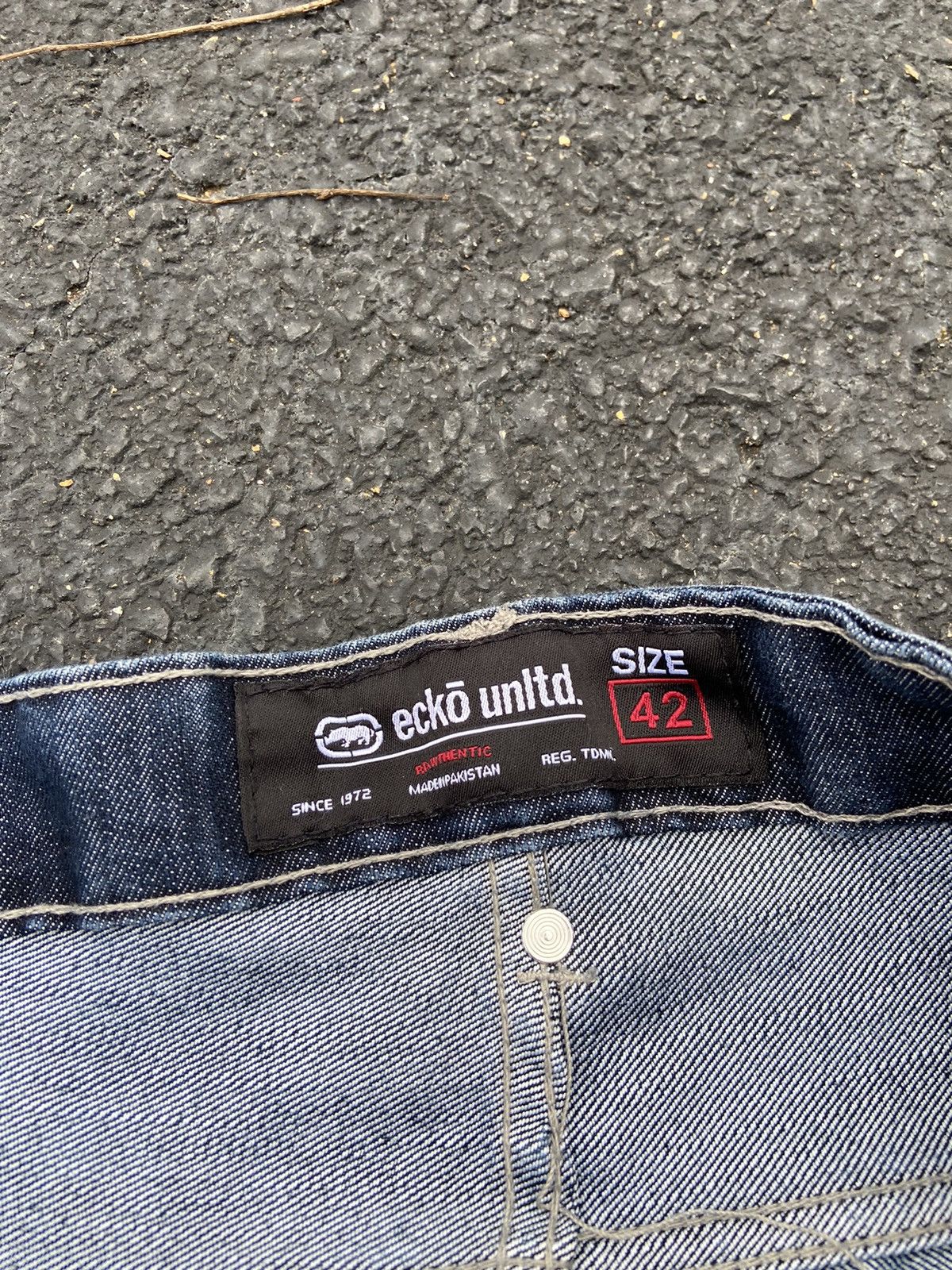 Affliction Crazy Baggy Faded Y2K Opium Style Ecko Southpole Denim Jorts Size US 42 / EU 58 - 5 Thumbnail