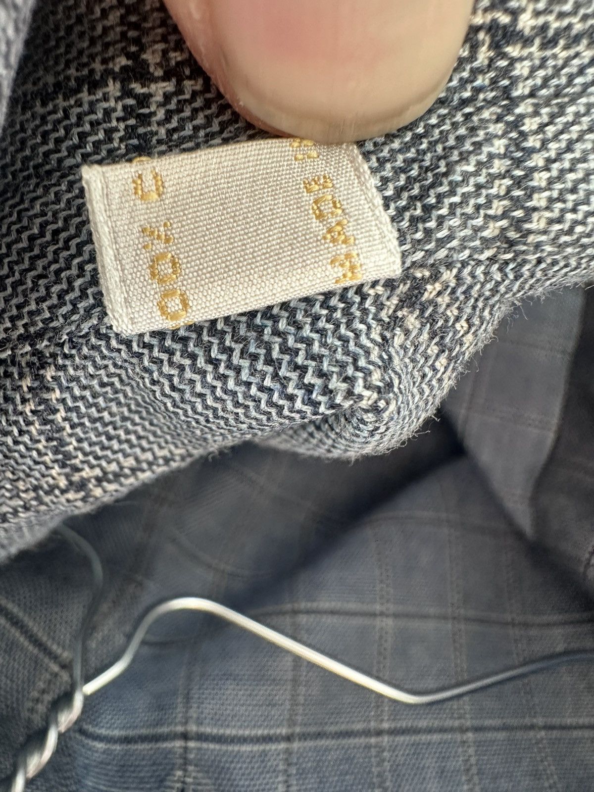 Brioni Brioni Blue Windowpane Shirt Made in Italy Mother-of-Pearl Size US M / EU 48-50 / 2 - 5 Thumbnail