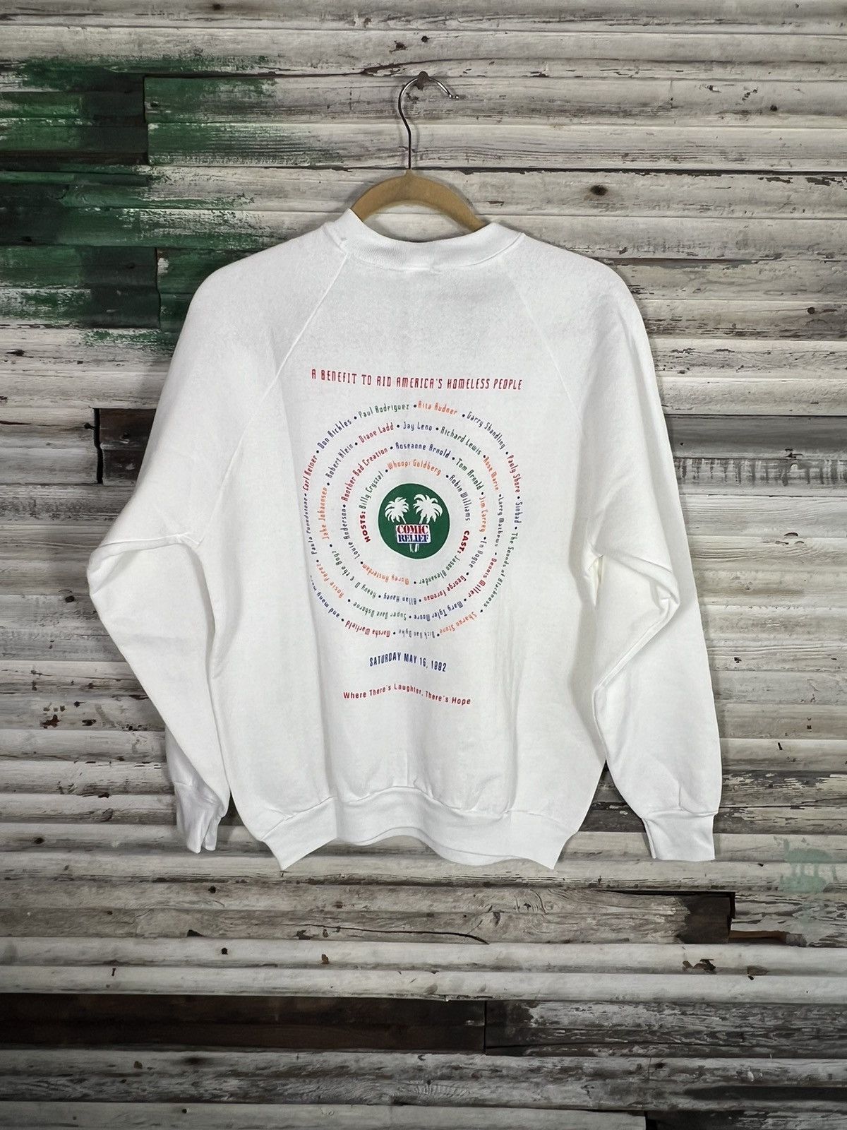 Fruit Of The Loom × Vintage Vintage Comic Relief Sweatshirt Size US L / EU 52-54 / 3 - 2 Thumbnail