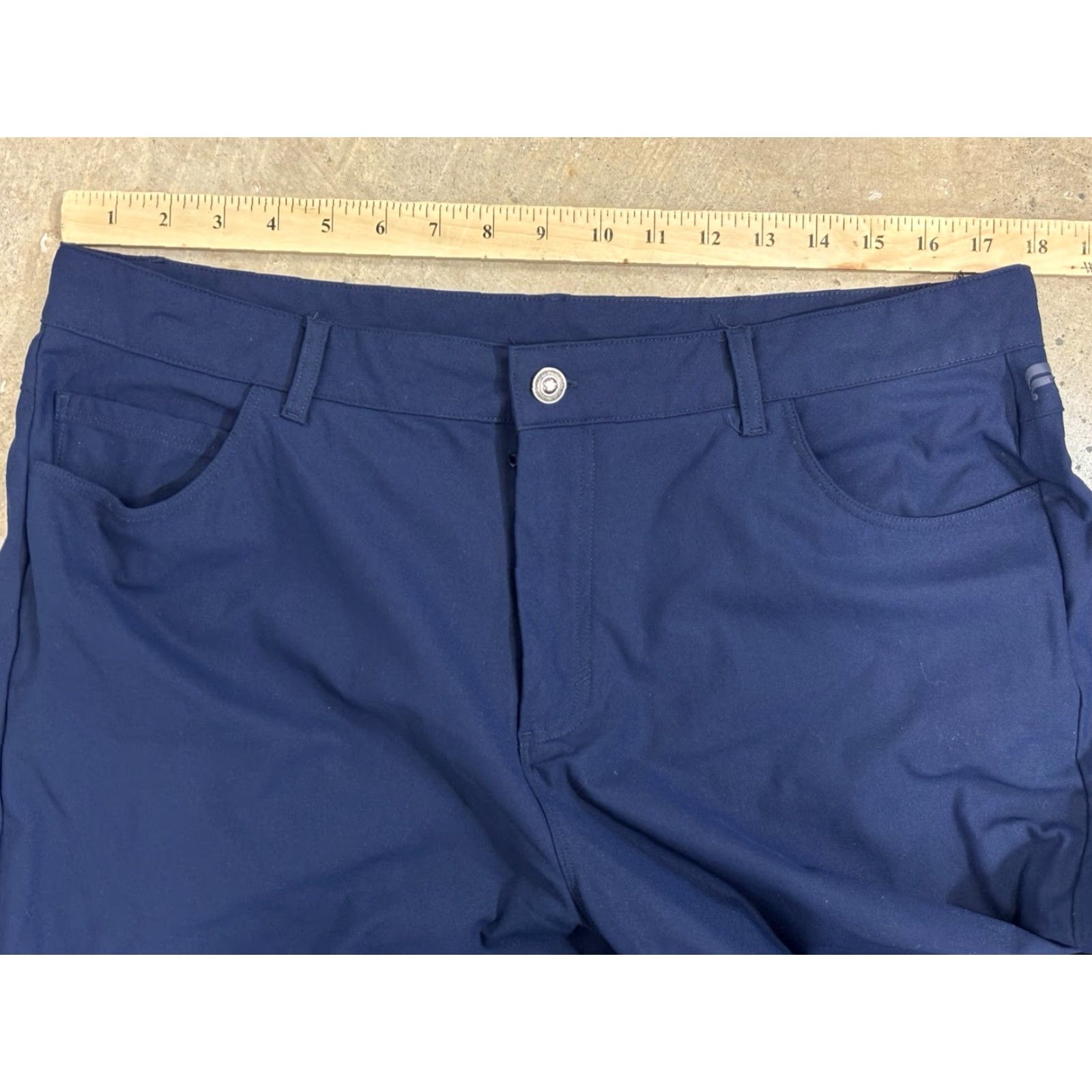 Fabletics FABLETICS Men’s 36x34 (36x33) The Don Trouser 5 Pocket Pant Navy Stretch Size US 36 / EU 52 - 7 Thumbnail