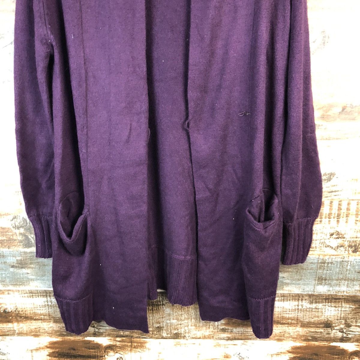 Homespun Knitwear Japan vintage Purple Cardigan Knitwear #A1581 Size US L / EU 52-54 / 3 - 6 Thumbnail