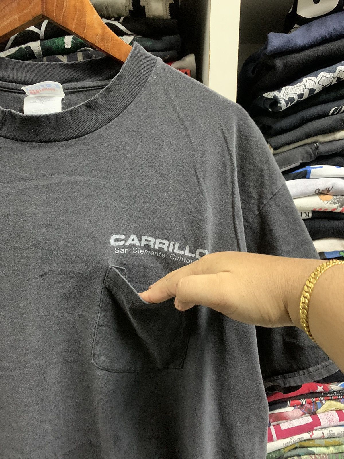 Hanes × Vintage Vintage Carillo t-shirt Size US XL / EU 56 / 4 - 8 Thumbnail