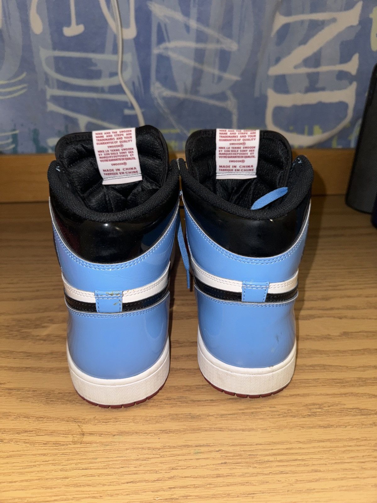 Nike Jordan 1 Retro High Fearless UNC Chicago Size US 13 / EU 46 - 4 Thumbnail