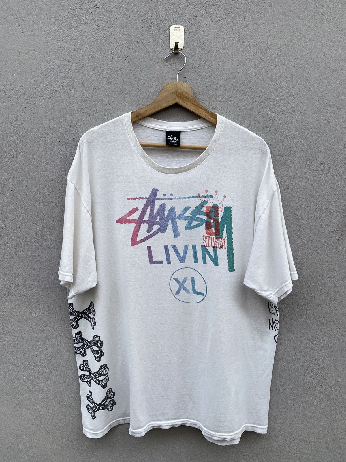 Stussy Stüssy Livin XL Multiprint Rare Tshirt Golden Size Size US XL / EU 56 / 4 - 2 Thumbnail