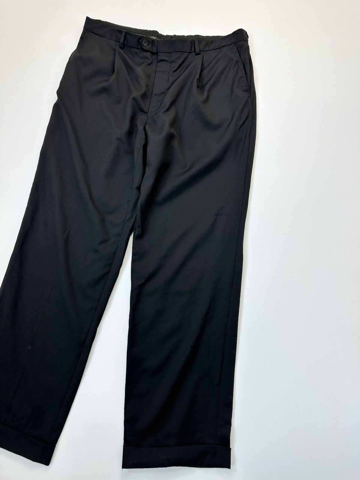 Valentino Vintage Valentino Casual Wool Pants Men's Black Size US 35 - 4 Thumbnail
