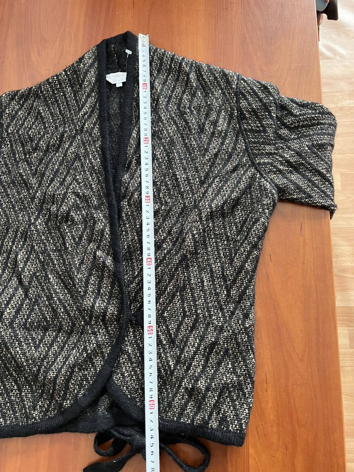 Max Mara MAX MARA ITALY CLASSIC ABSTRACT MOHAIR WOOL CARDIGAN SWEATER Size XL / US 12-14 / IT 48-50 - 14 Thumbnail