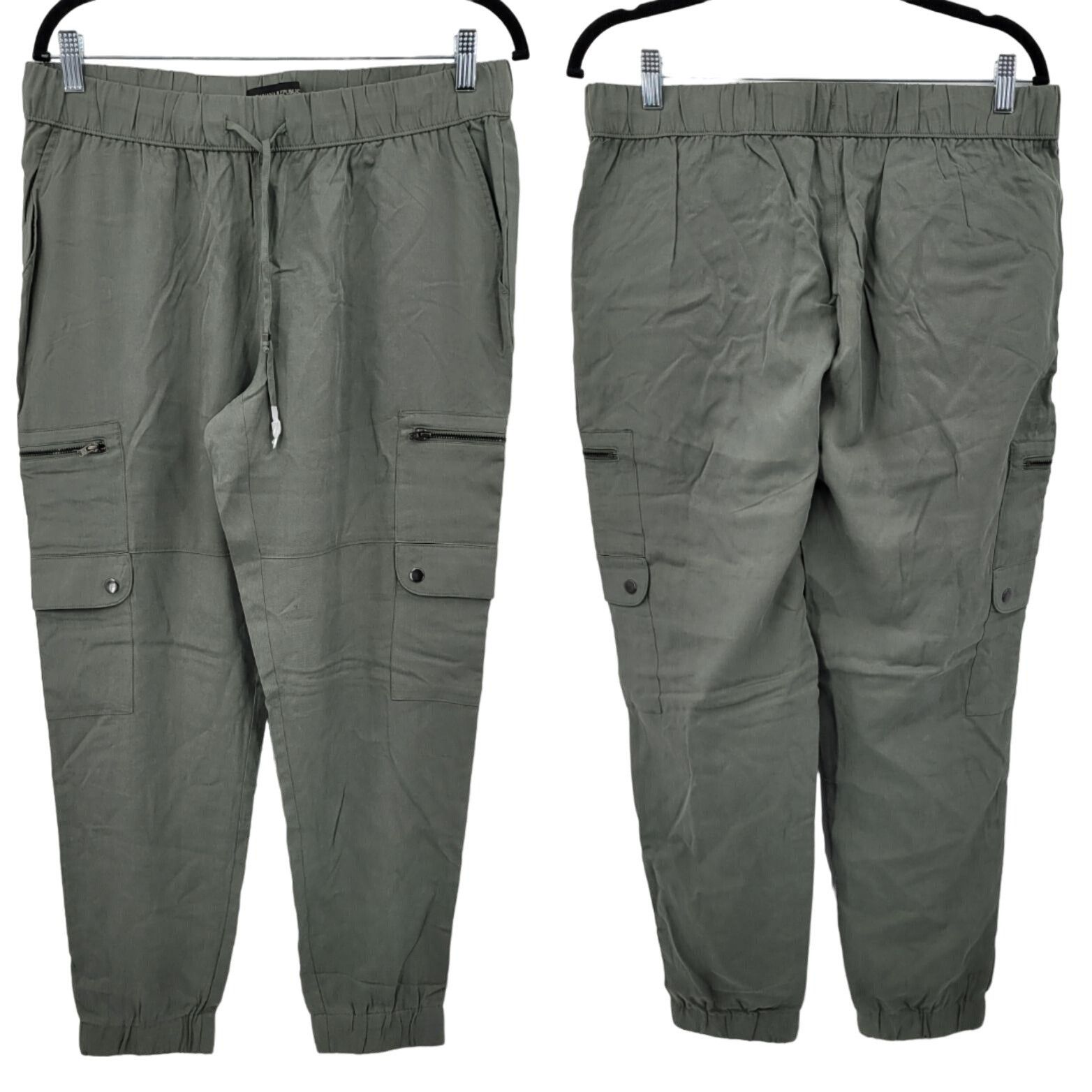 Banana Republic Banana Republic Cargo Jogger Pants M Olive Green Elastic Wai Size 32" / US 10 / IT 46 - 1 Thumbnail