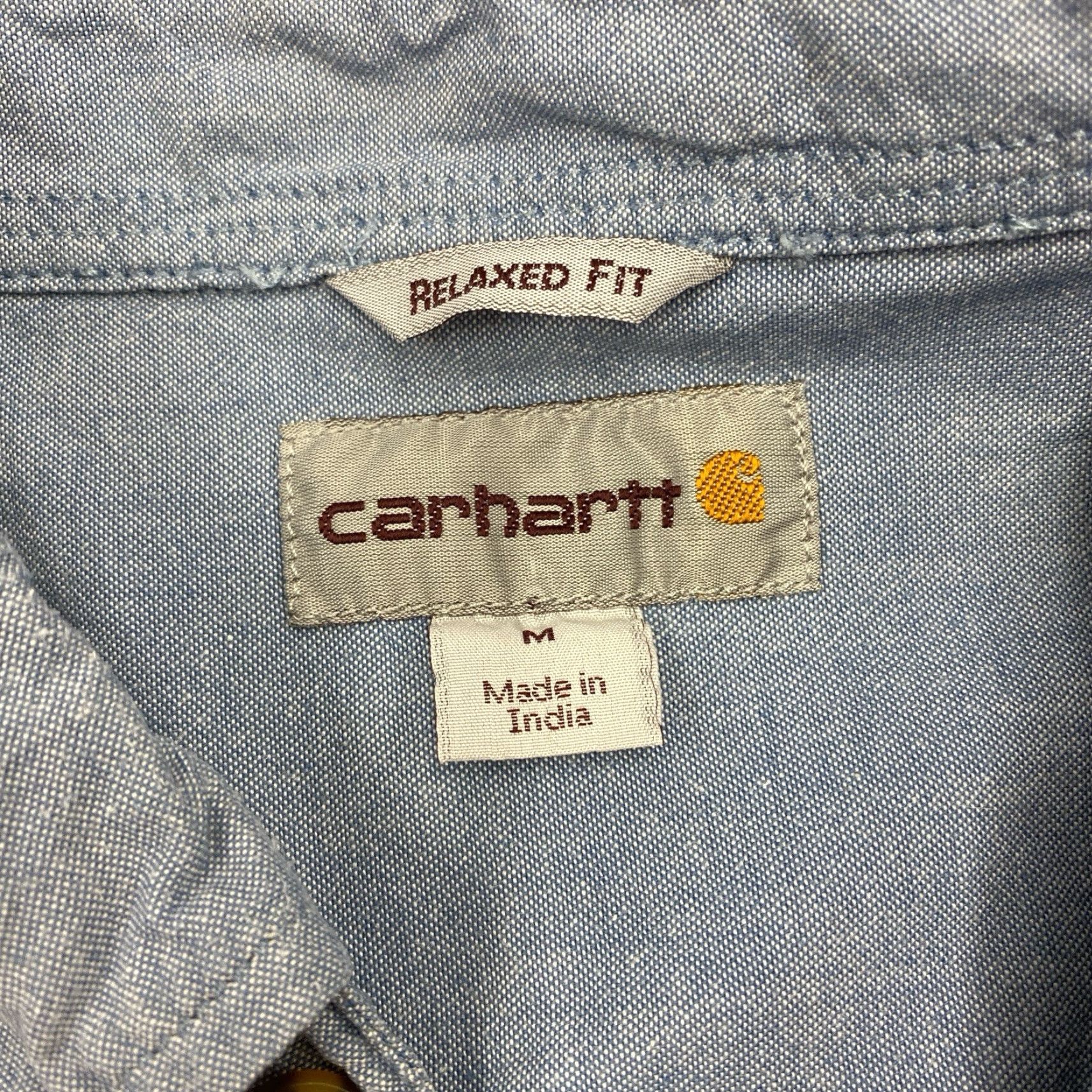 Carhartt VINTAGE Carhartt Button-Up Shirt Men’s Medium Blue Cotton Short Sleeve Shirt Size US M / EU 48-50 / 2 - 3 Thumbnail