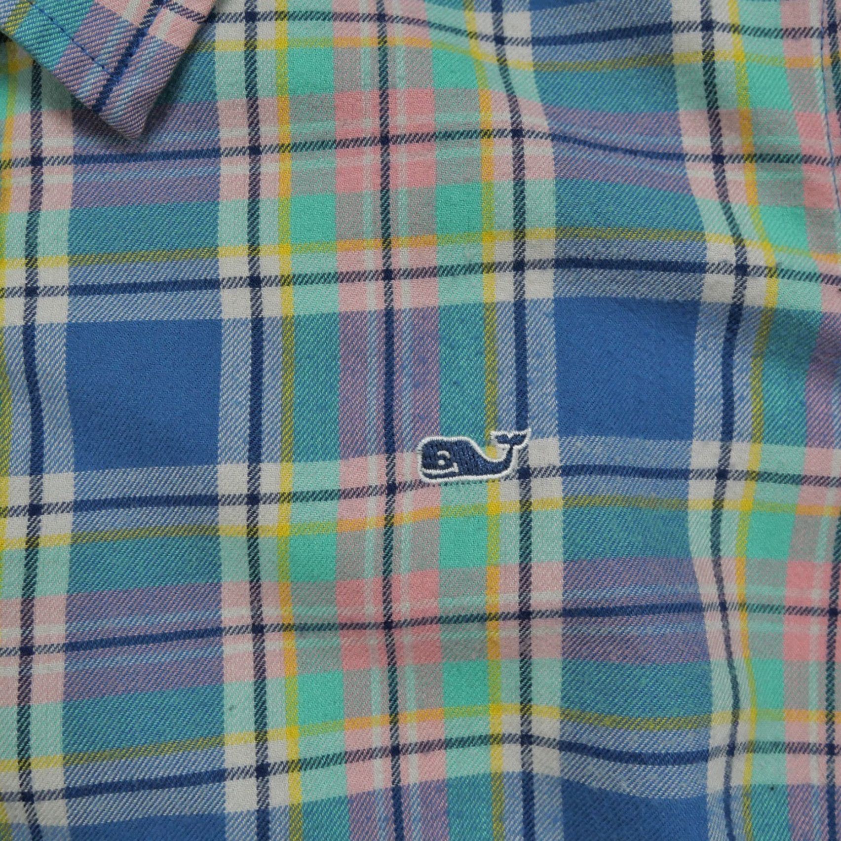 Vineyard Vines Vineyard Vines Shirt Womens 10 Blue Pink Plaid Popover Henley Button-Up Casual Womens Size 10 Multicolor Plaid Size L / US 10 / IT 46 - 3 Thumbnail