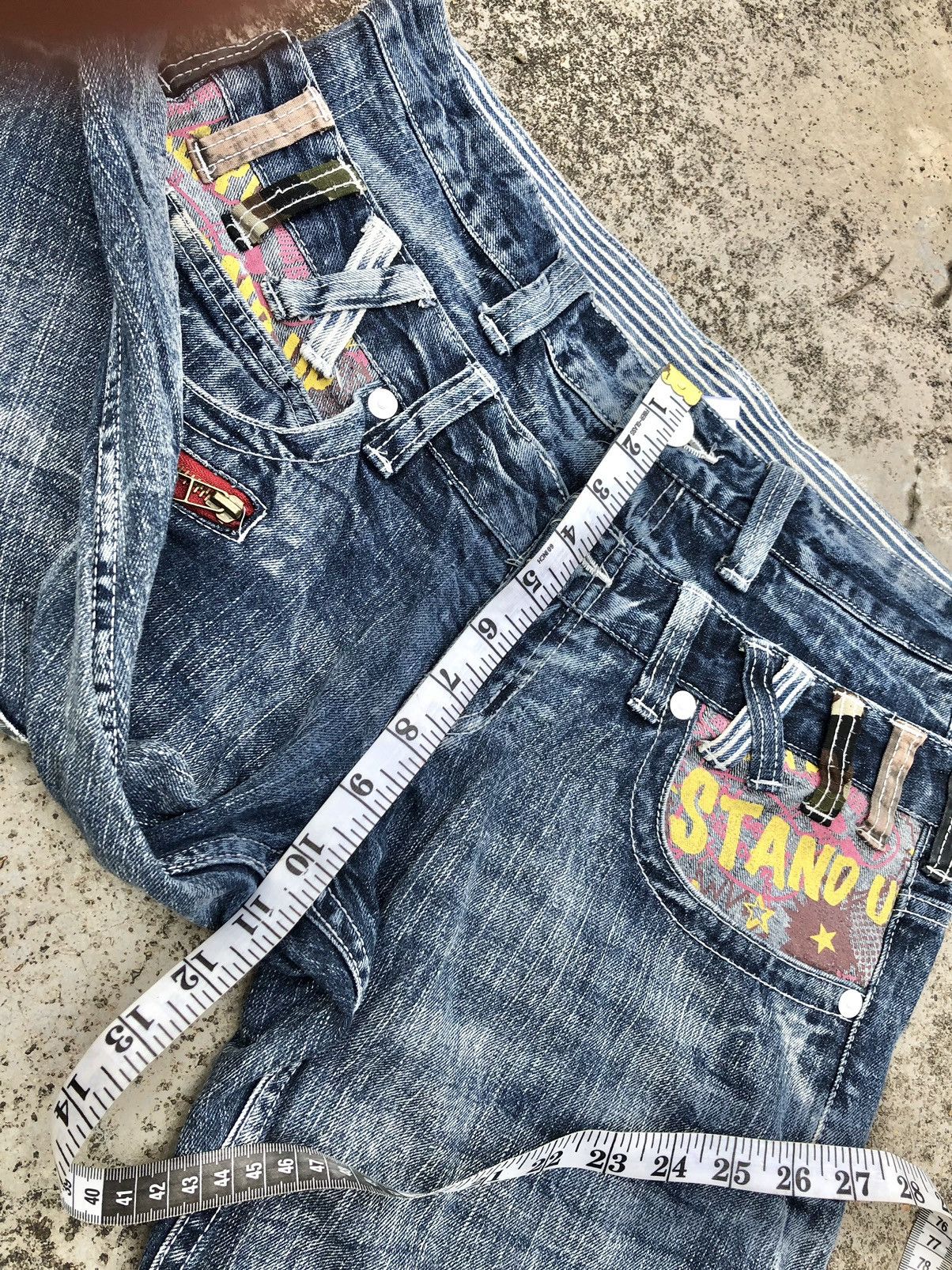 Japanese Brand TWIST⚡️⚡️DOUBLE WAIST DENIM BY DOUBLE FOCUS Size US 33 - 7 Thumbnail