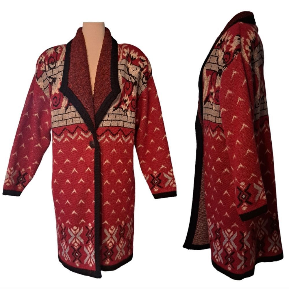 Other Vintage Cervelle Wool Blend Oversized Art To Wear Blanket Ca Size M / US 6-8 / IT 42-44 - 2 Thumbnail