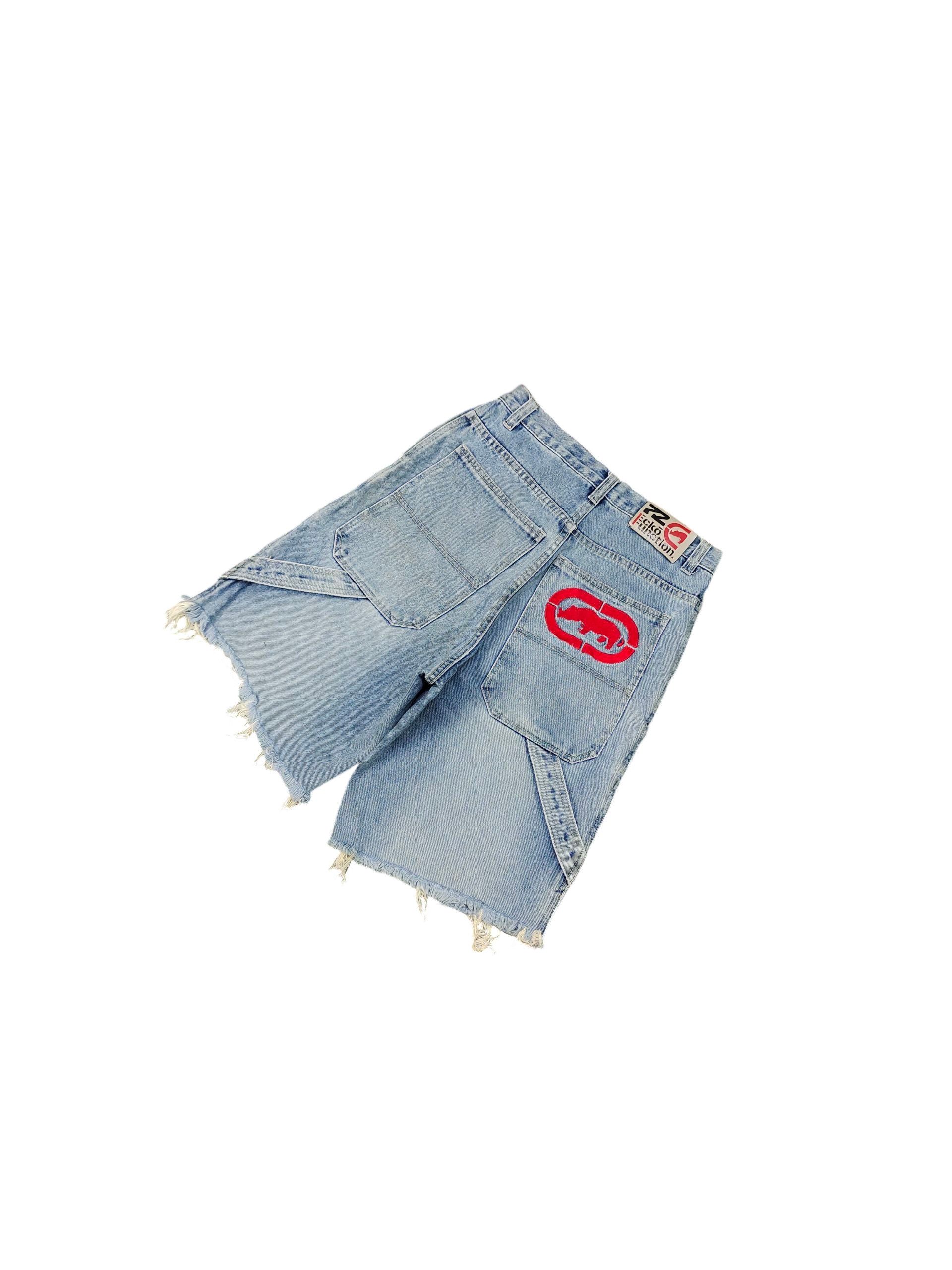 Ecko Unltd. Vintage Y2k Ecko Function Double Knee Carpenter Short Jeans Size US 29 - 2 Thumbnail