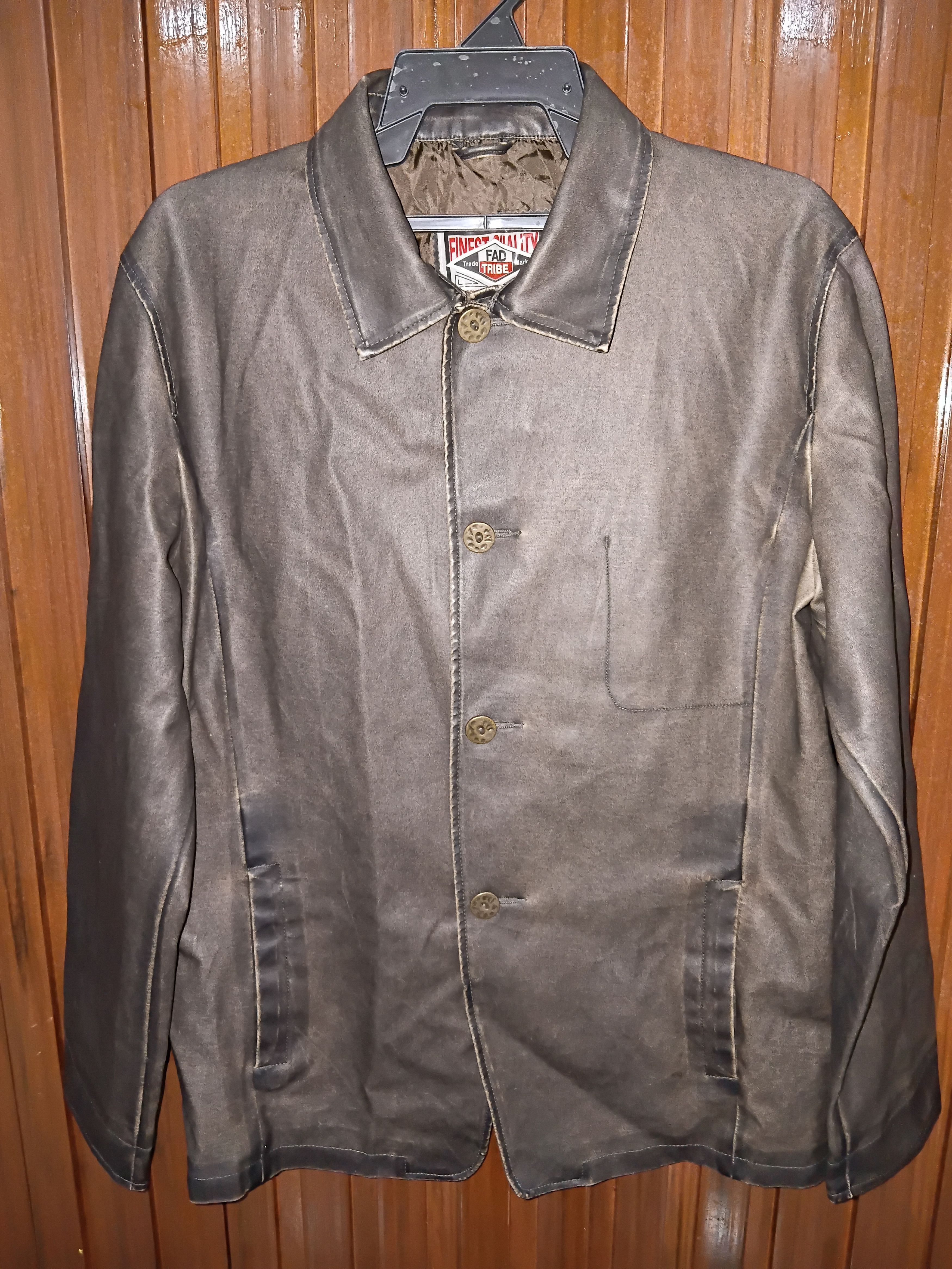 Fad Three Fad Tribe Wax Jacket Size US L / EU 52-54 / 3 - 1 Thumbnail