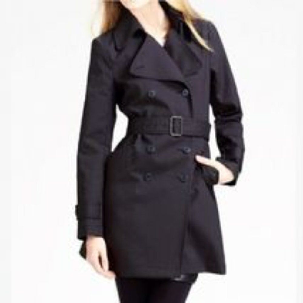 Theory Theory Black Button Up Trench Coat Size M Size M / US 6-8 / IT 42-44 - 4 Thumbnail
