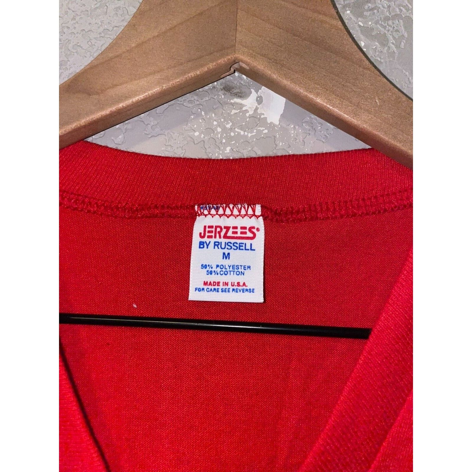 Jerzees Vintage Red Blank Sleep Shirt Jerzees By Russell 50/50 Size US M / EU 48-50 / 2 - 7 Thumbnail