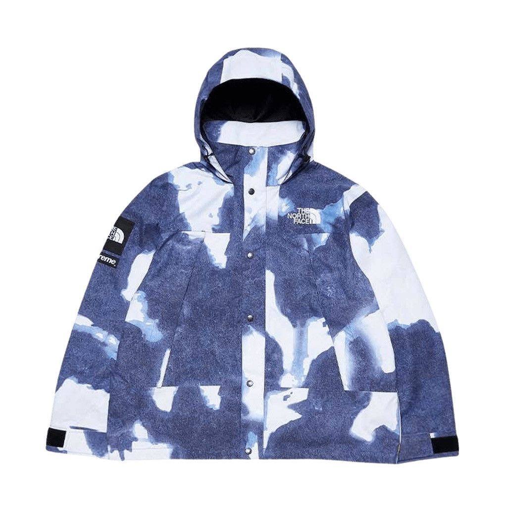 Supreme × The North Face Bleached Denim Print Mountain Jacket Size US XL / EU 56 / 4 - 1 Thumbnail