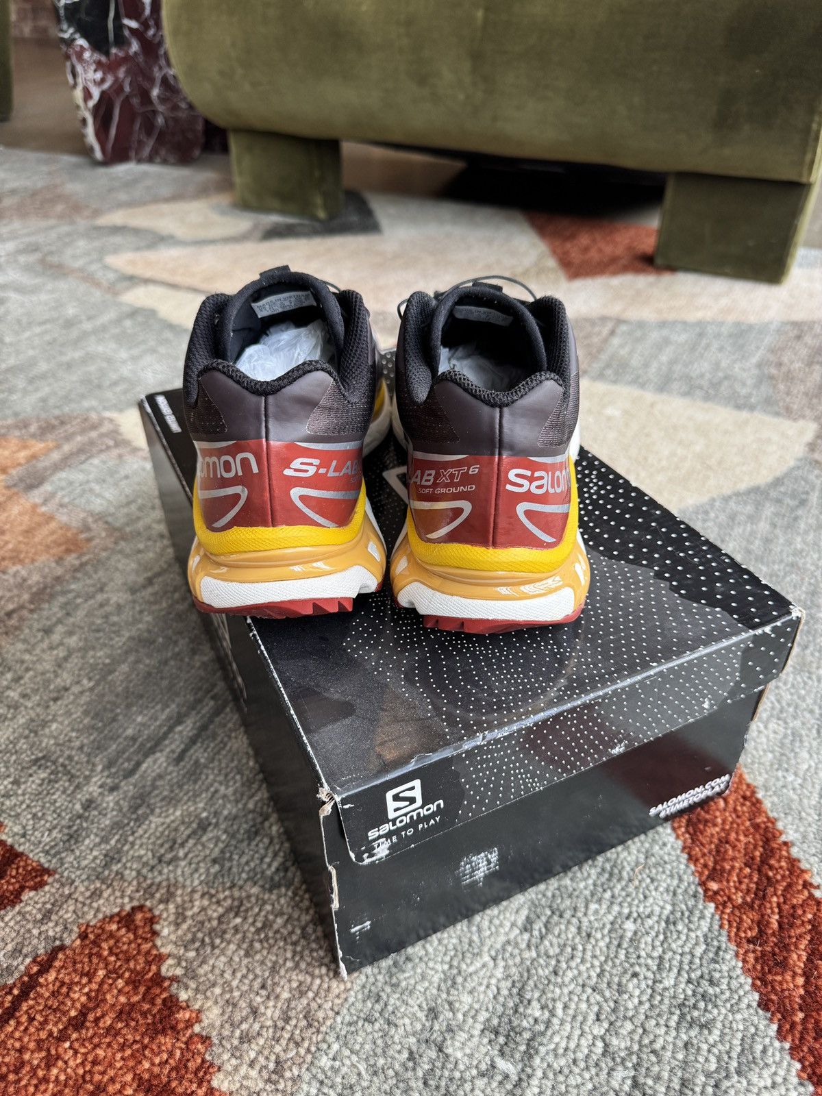 Salomon Limited Edition Salomon XT-6 - Shale / Red Ocre / Sulphur Size US 9 / EU 42 - 5 Thumbnail