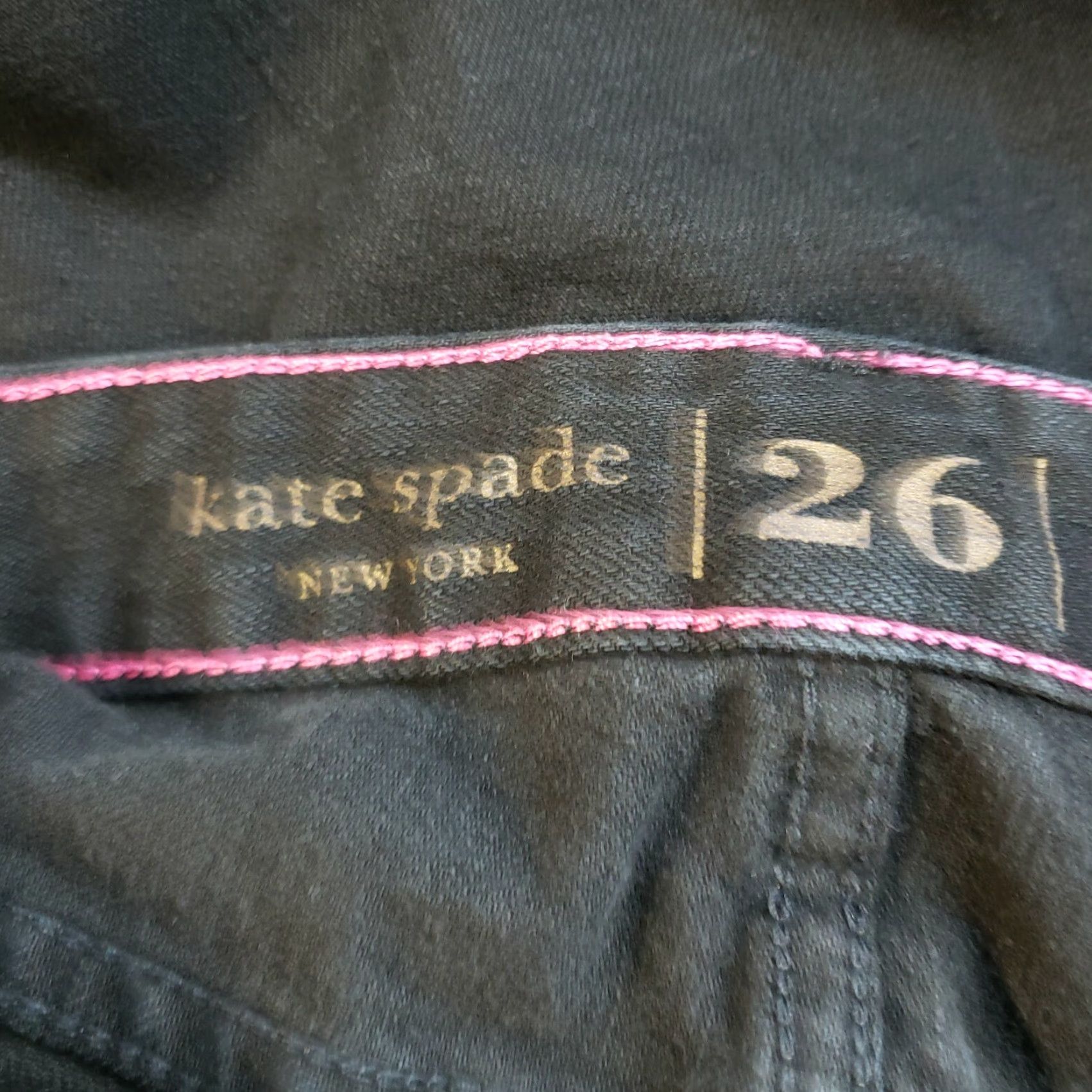 Vintage Kate Spade Broome Street Womens Skinny Jeans Sz 26 Black Low Rise Humidity Size 26" / US 2 / IT 38 - 7 Thumbnail
