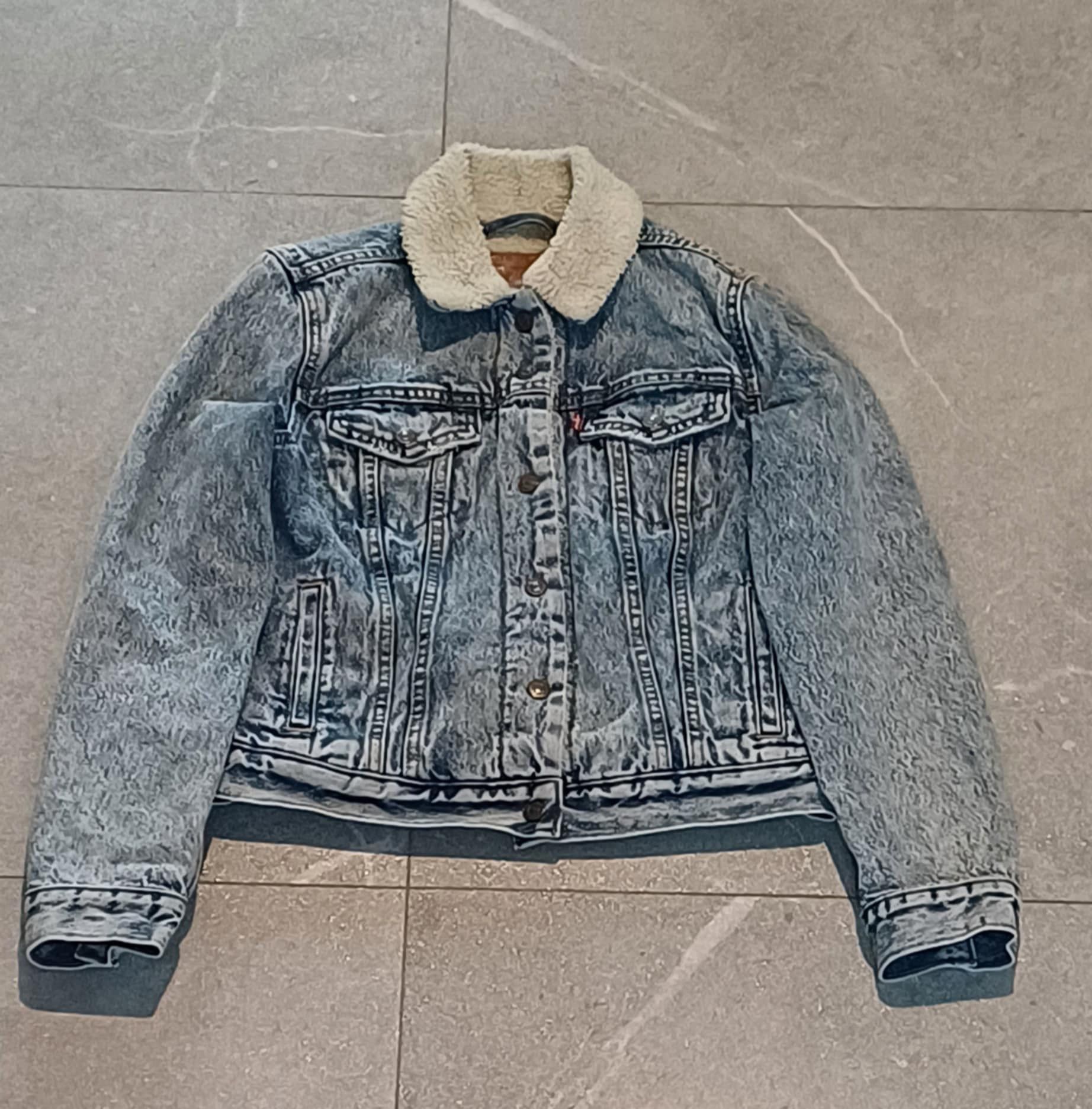 Levi's Levi’s Sherpa Classic Denim Jacket with Warm Lining Size S / US 4 / IT 40 - 2 Thumbnail