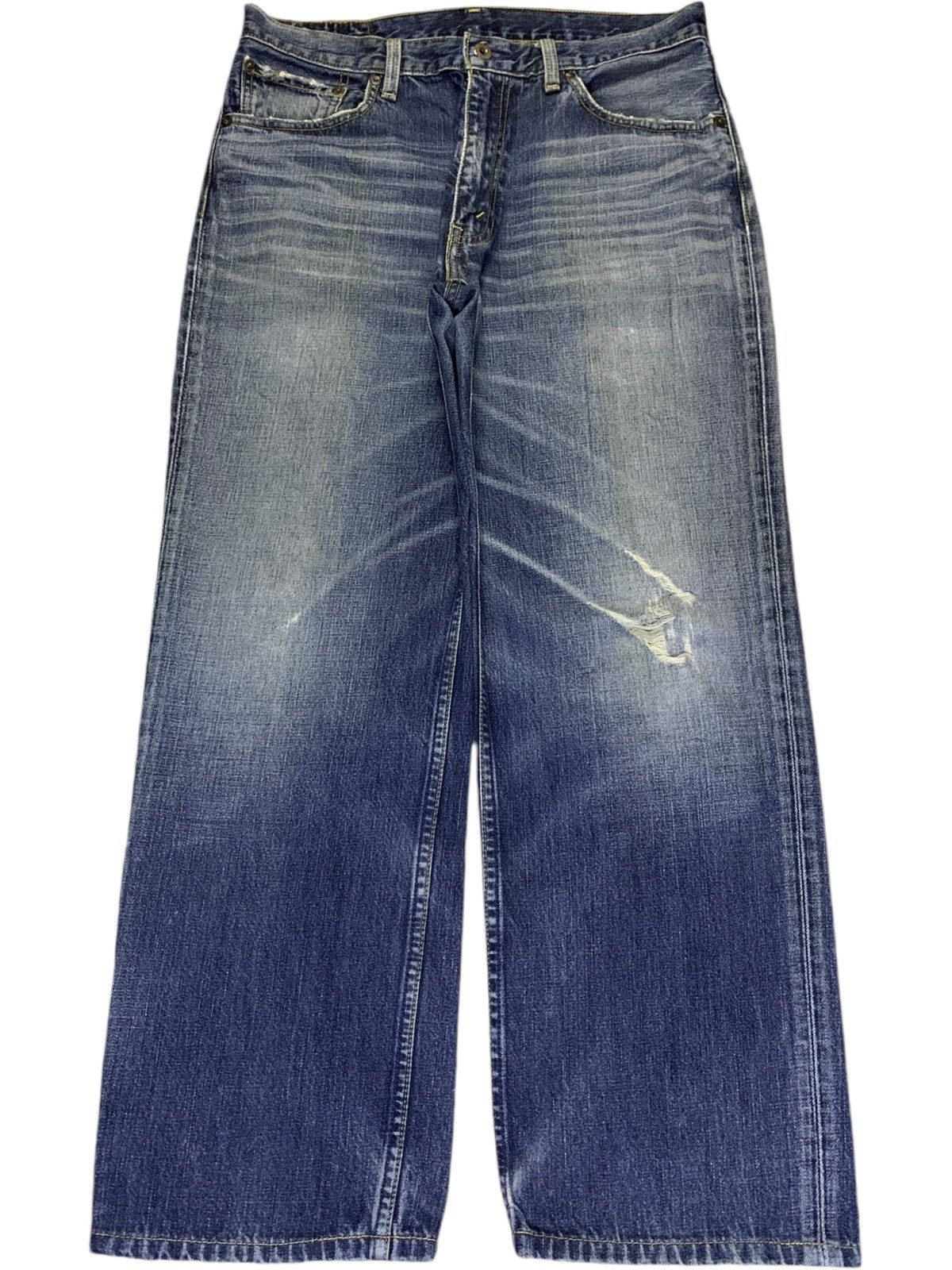 Levi's Vintage 90s Levis 502 Faded Wash Distressed Baggy Jeans Size US 32 / EU 48 - 1 Thumbnail