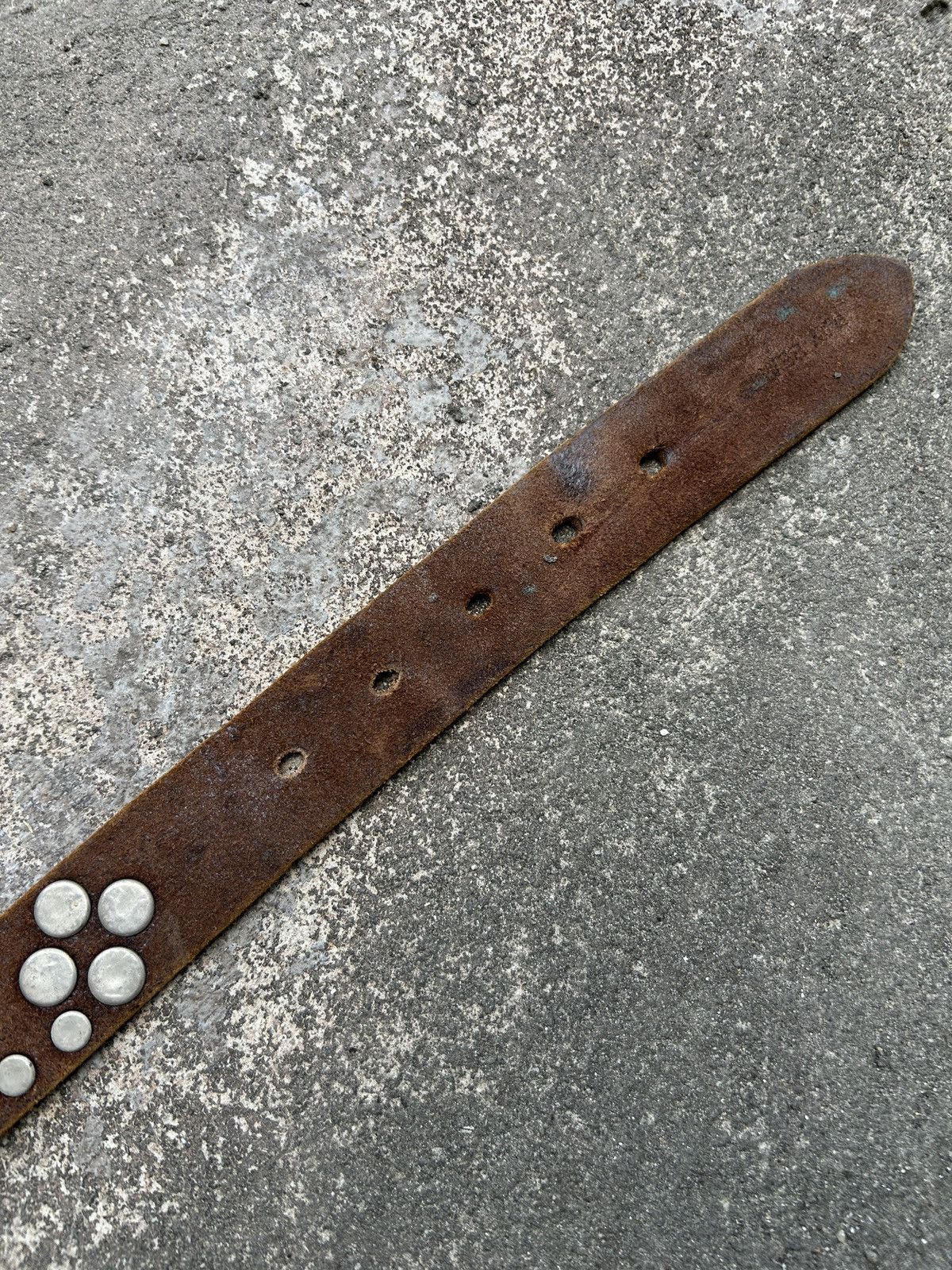 Vintage Vintage studded leather belt (Kapital Style) Size ONE SIZE - 12 Thumbnail