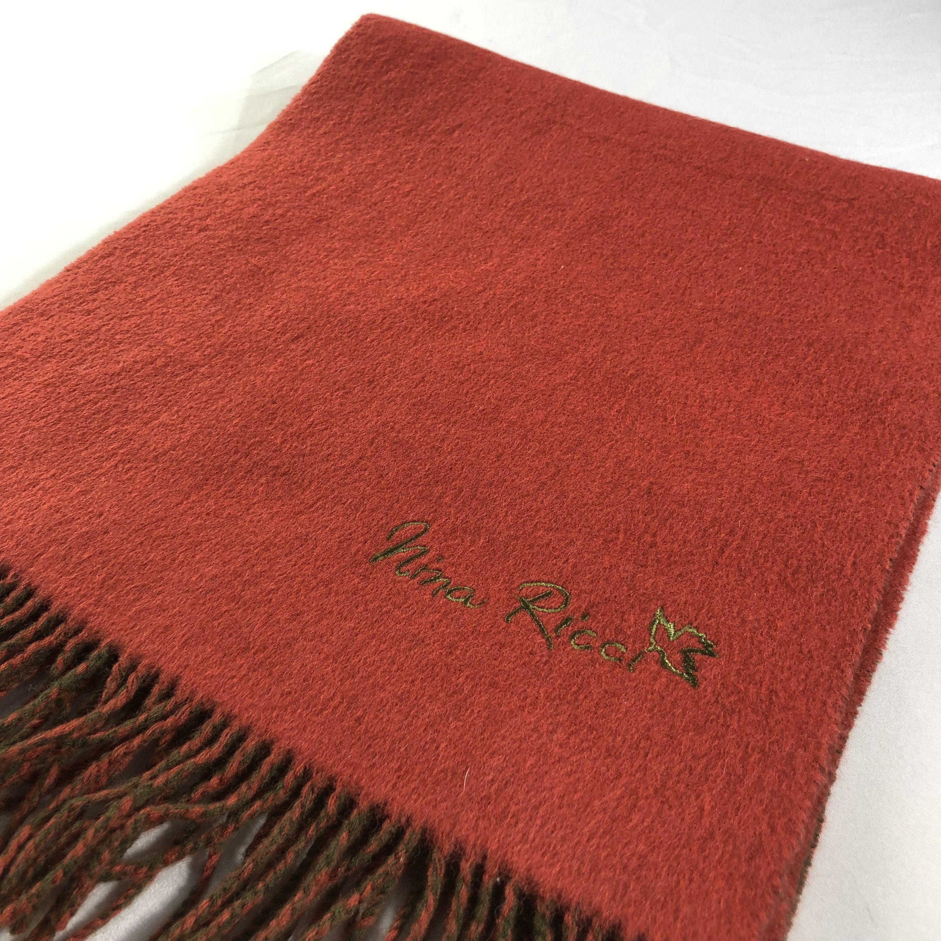 Nina Ricci Nina Ricci Plain Wool Scarf Muffler V1461 Size ONE SIZE - 3 Thumbnail